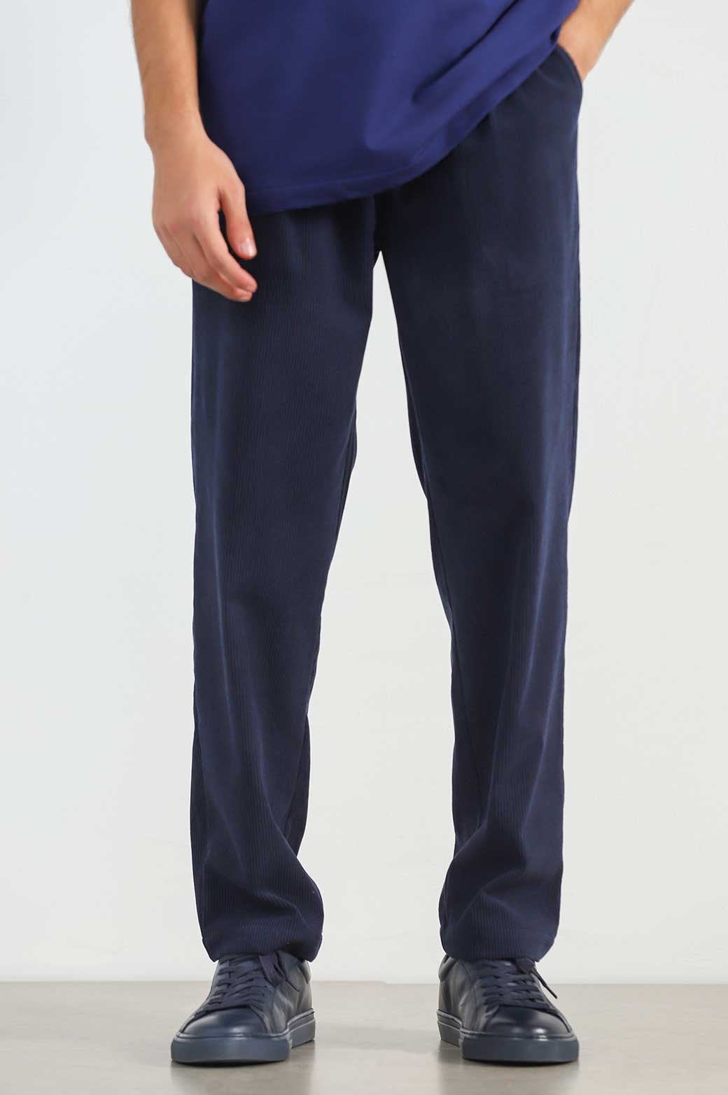 NAVY CORD PANT