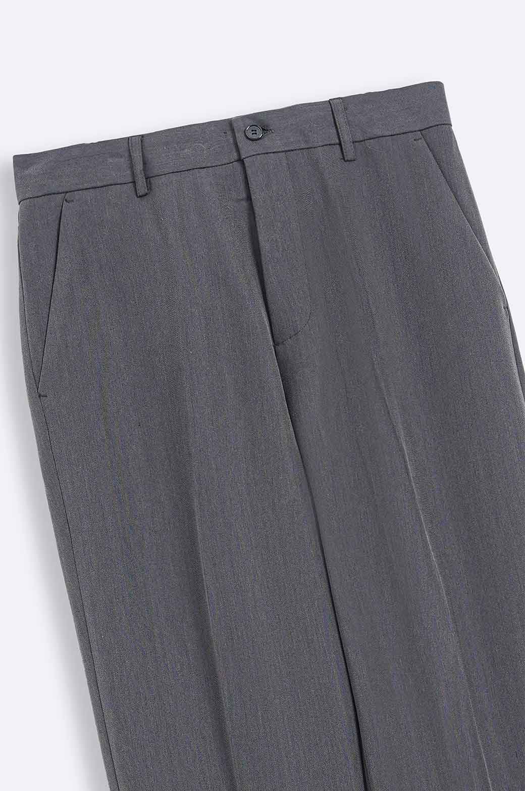 GREY TEXTURED PANTS