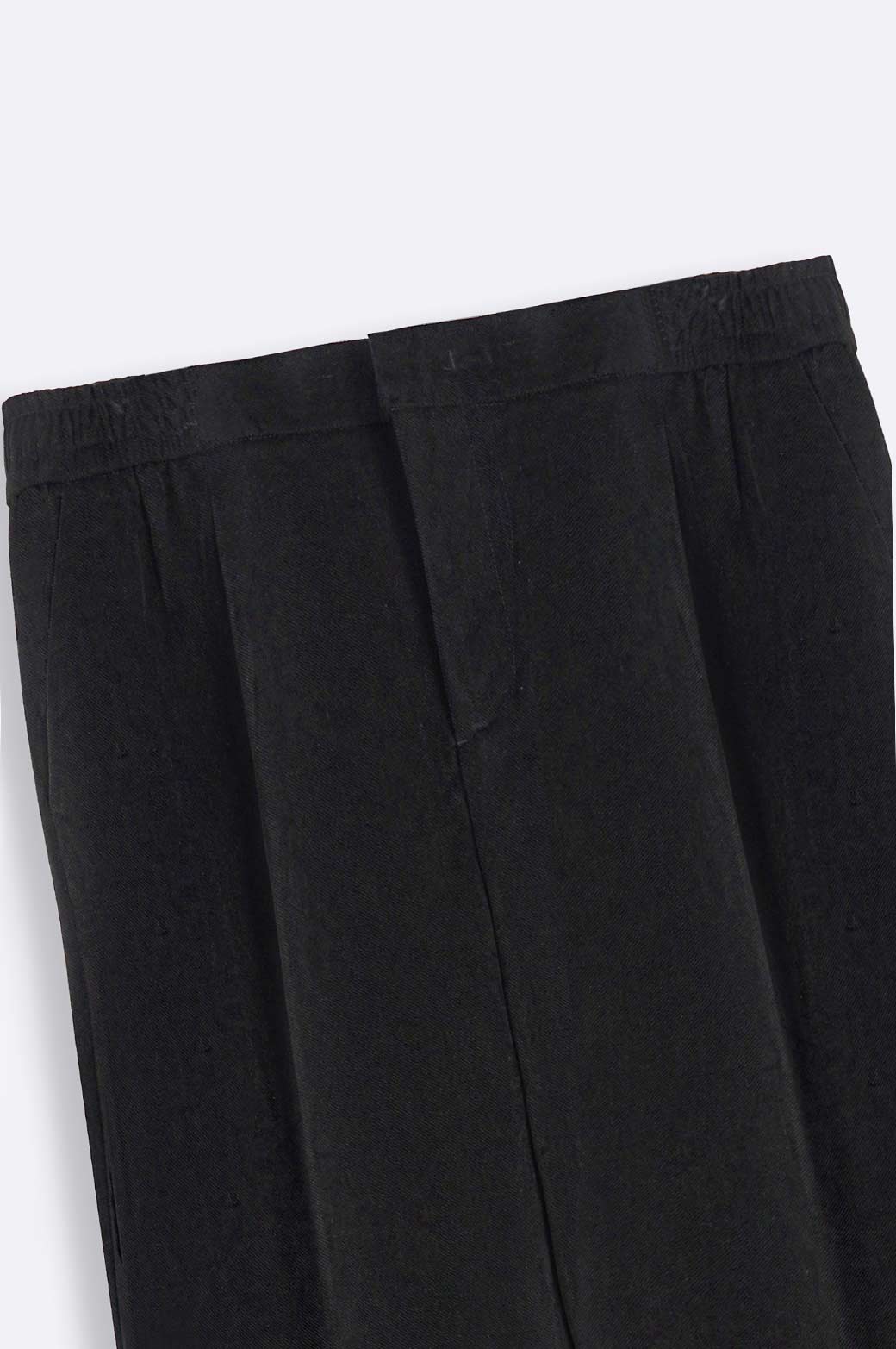 BLACK TEXTURED PANTS