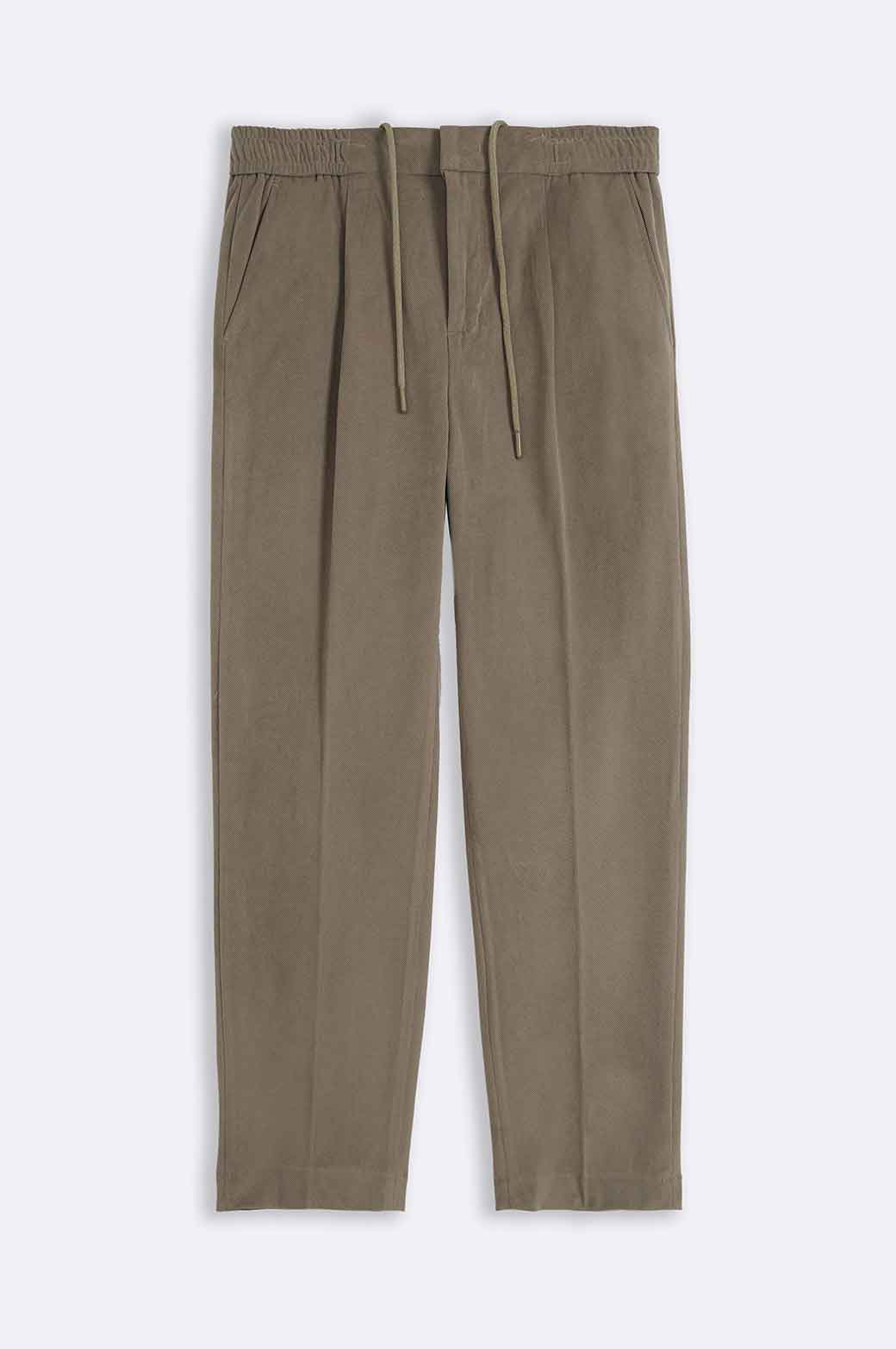 KHAKI TEXTURED PANTS