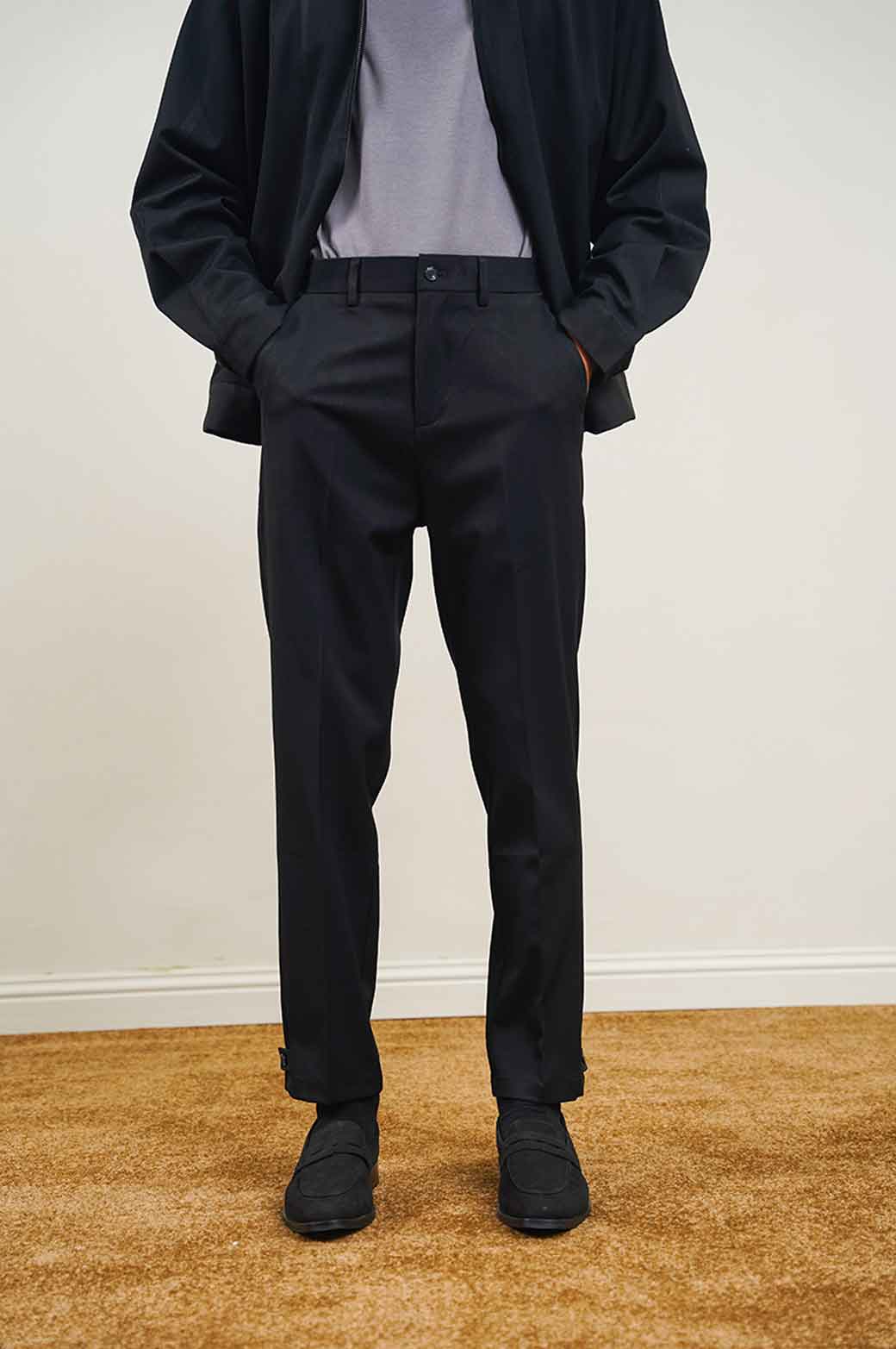 BLACK CLASSIC STRAIGHT PANTS