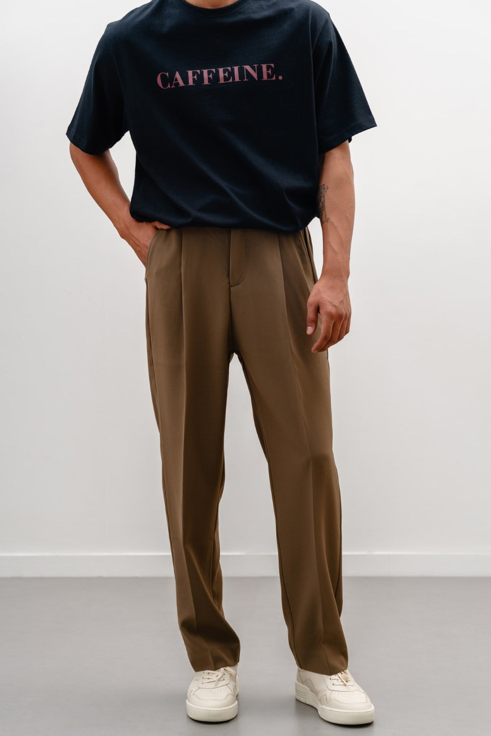 BROWN ADJUSTABLE PANTS