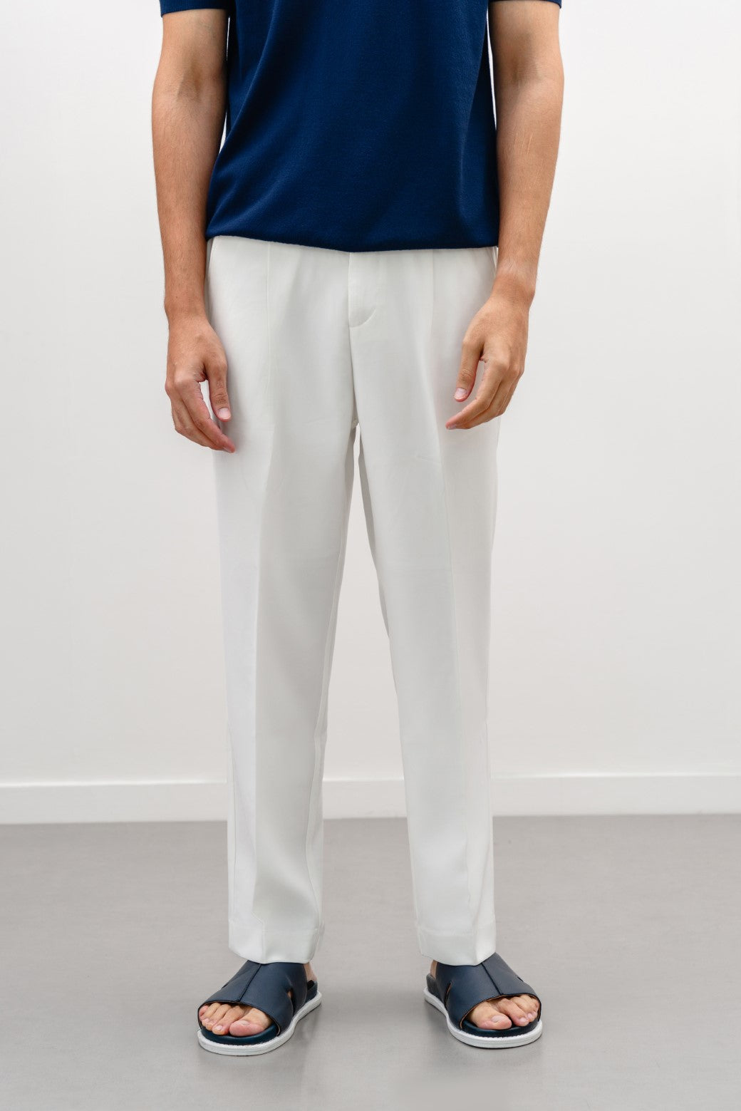 WHITE ADJUSTABLE PANTS