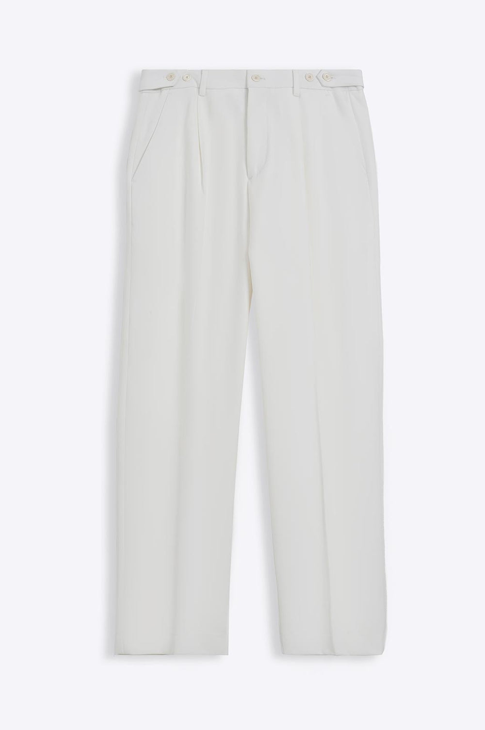 WHITE ADJUSTABLE PANTS