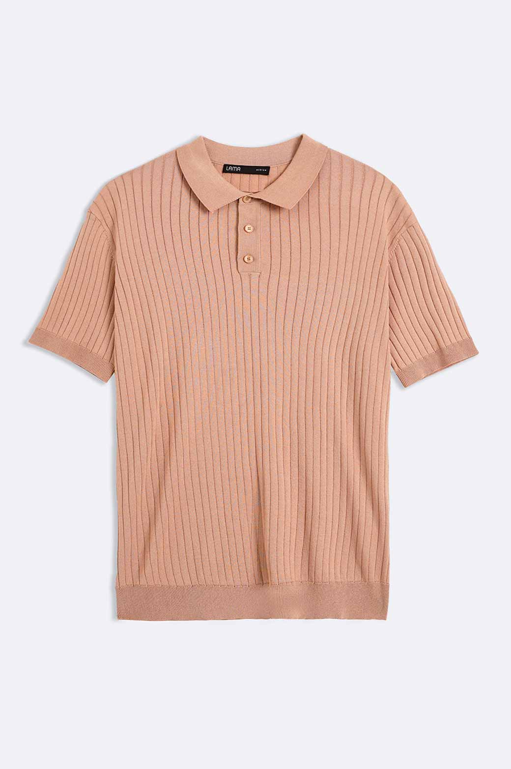 CAMEL TEXTURED POLO