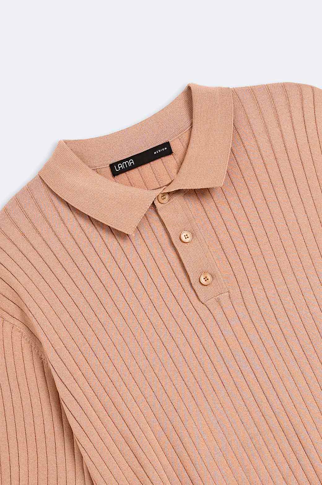 CAMEL TEXTURED POLO