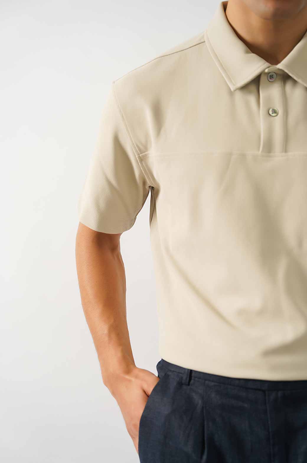BEIGE GOLF POLO
