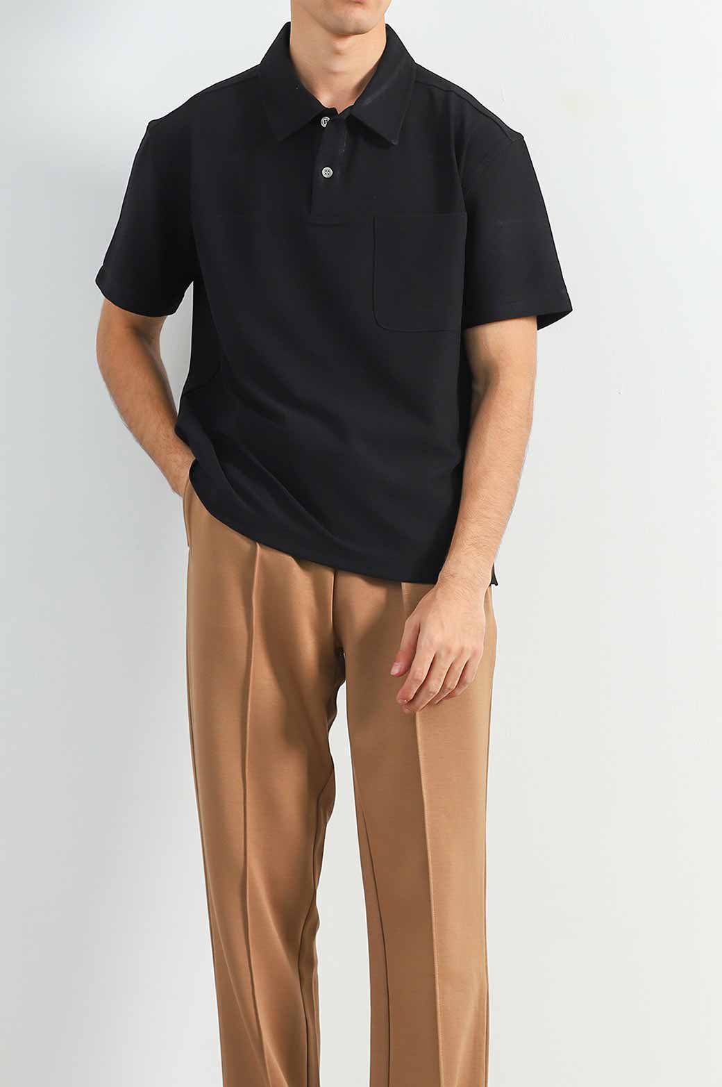 BLACK GOLF POLO