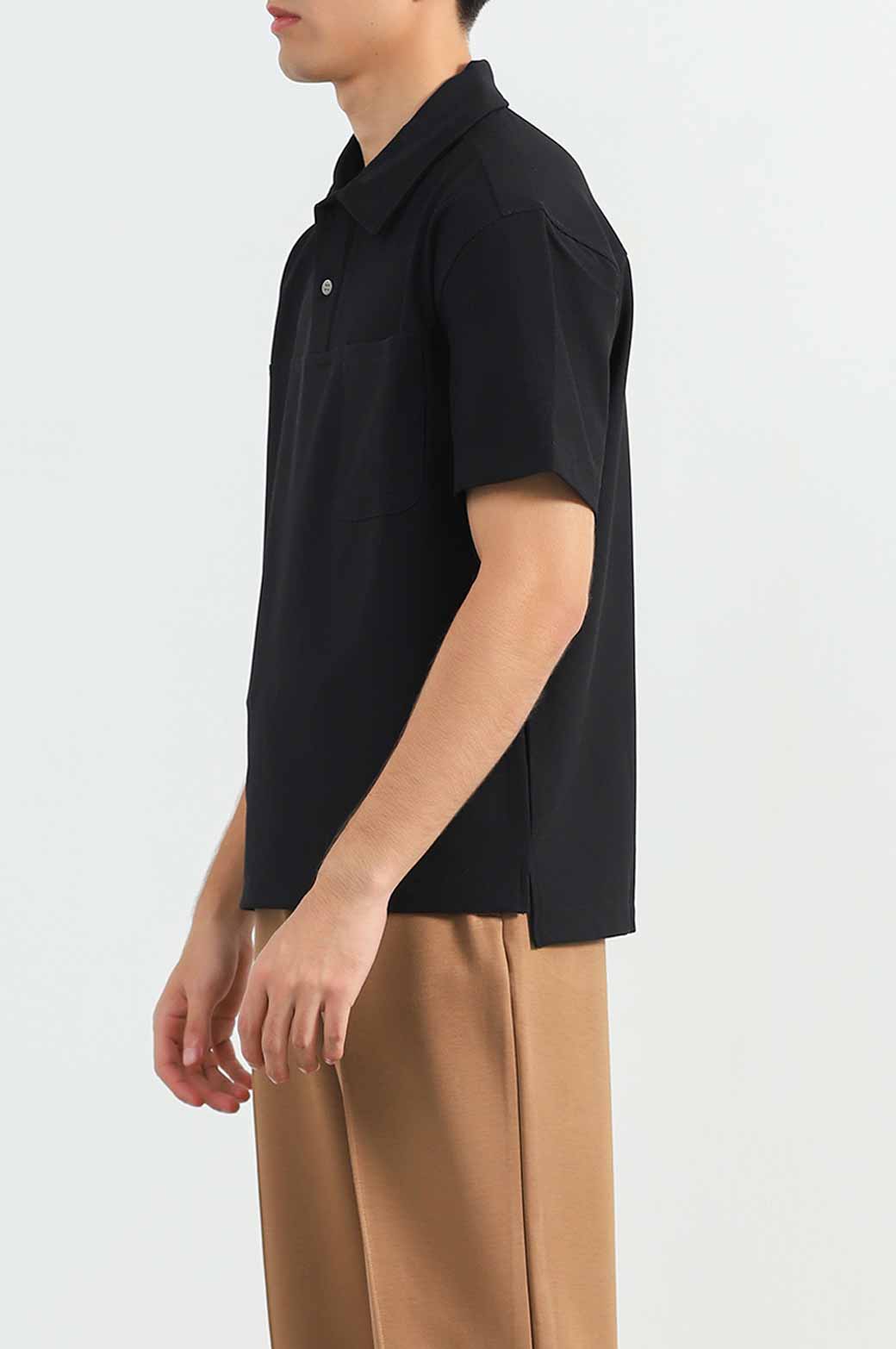 BLACK GOLF POLO