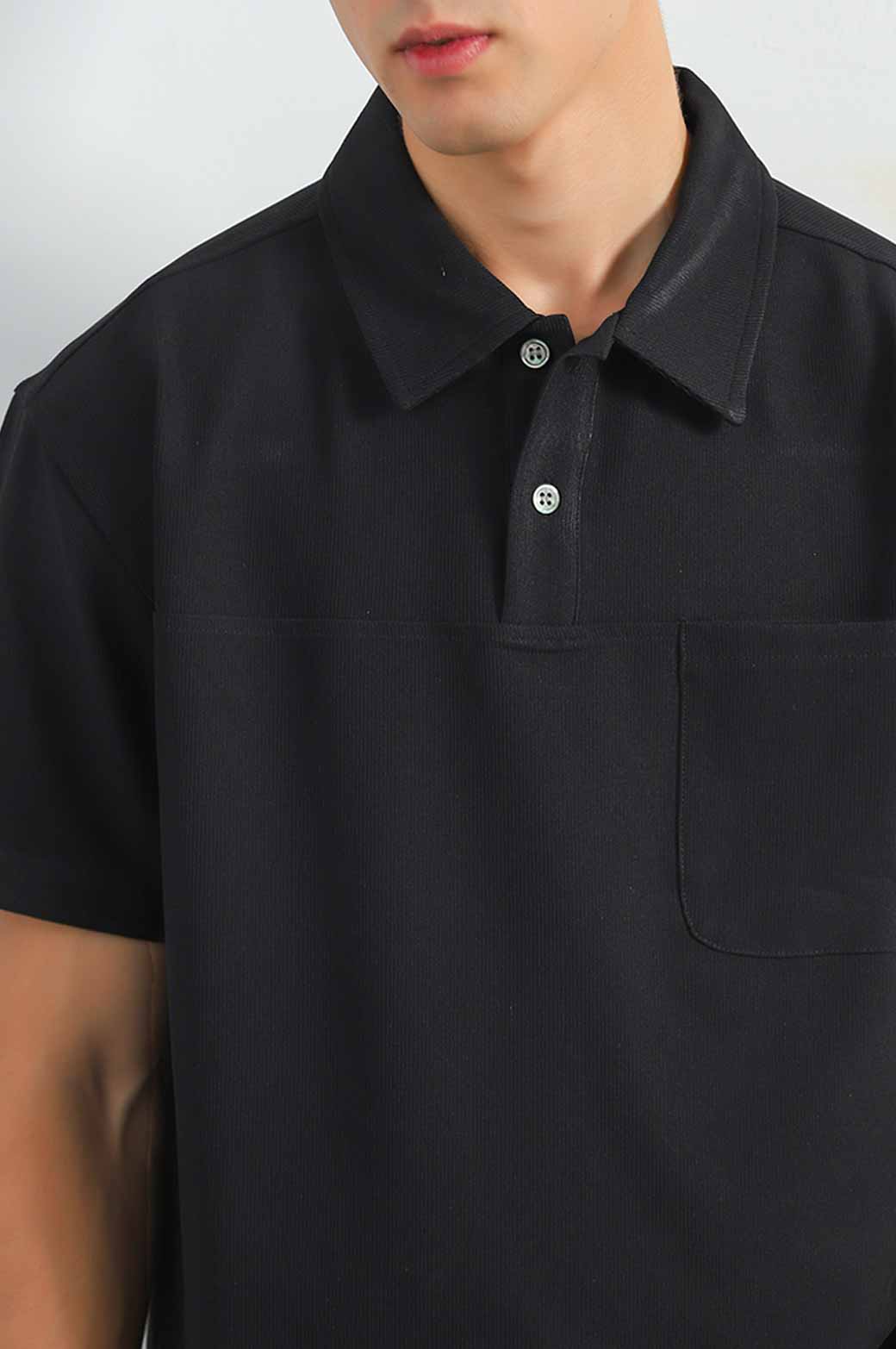 BLACK GOLF POLO