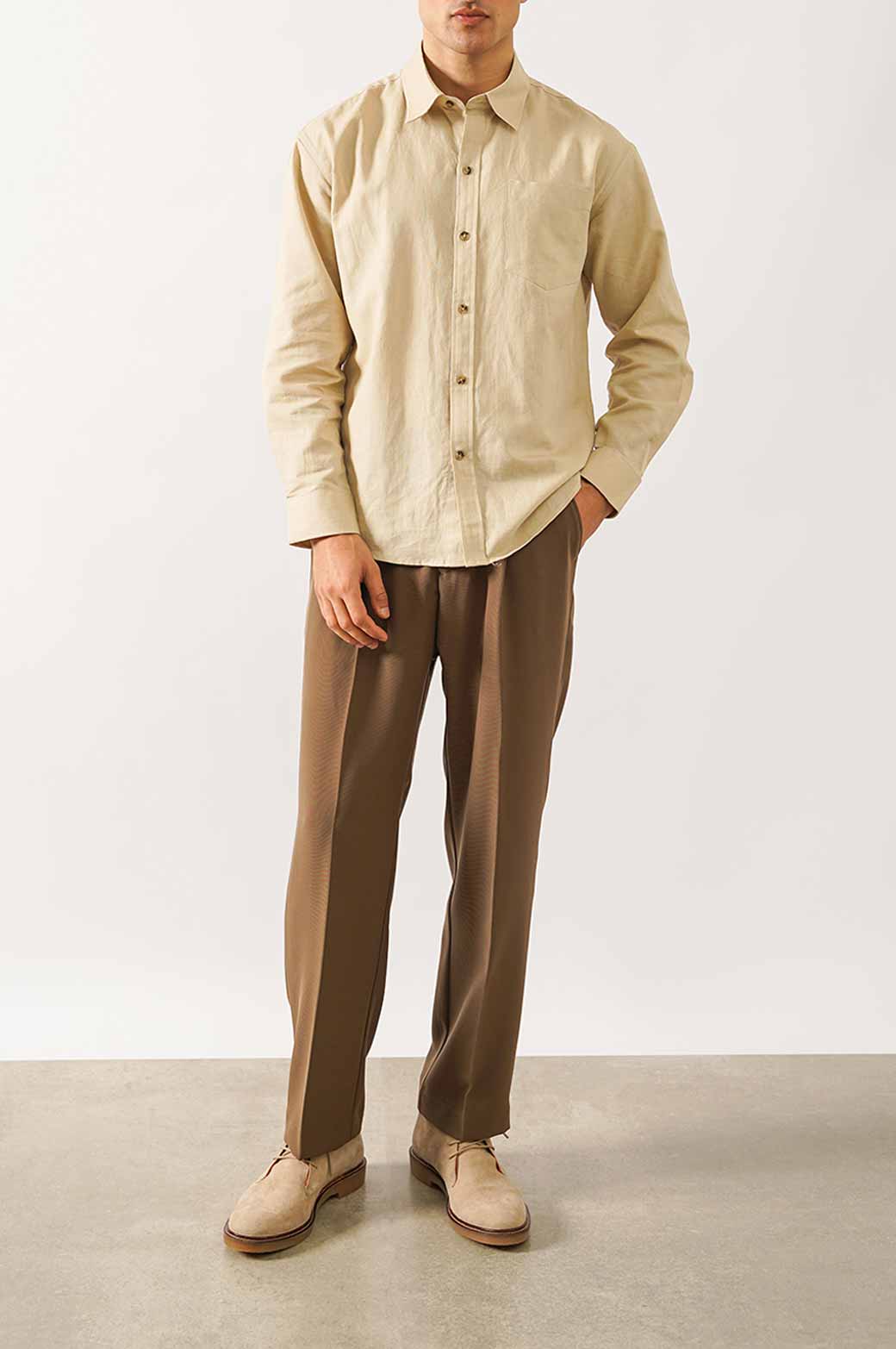 BEIGE BASIC SHIRT
