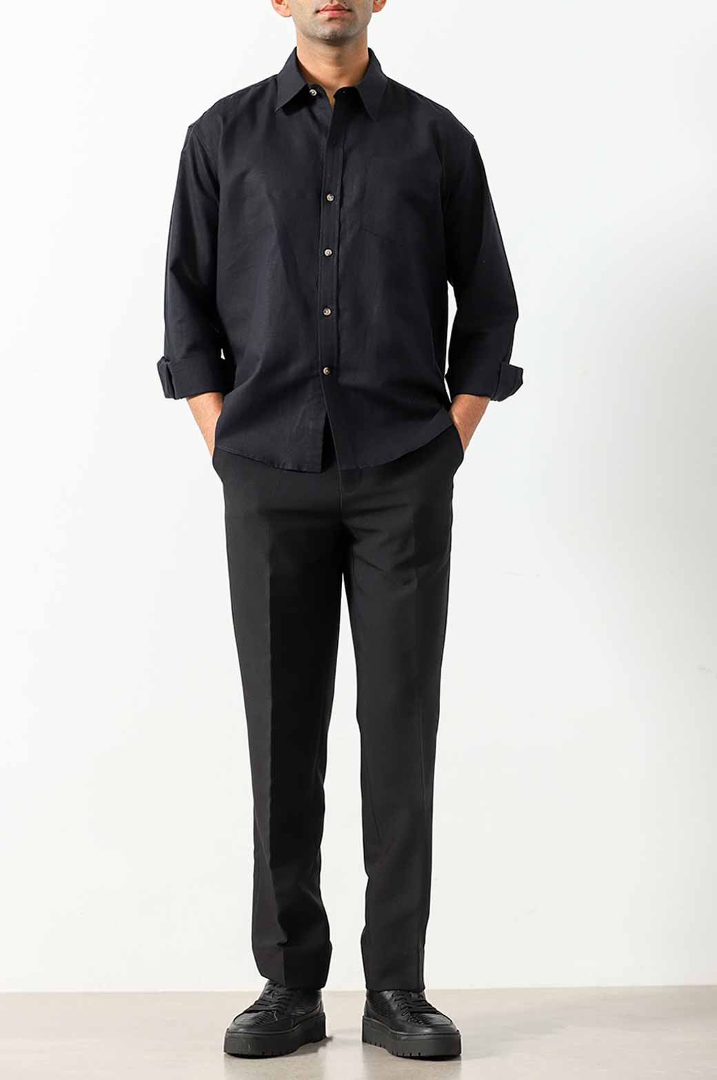 BLACK BASIC SHIRT