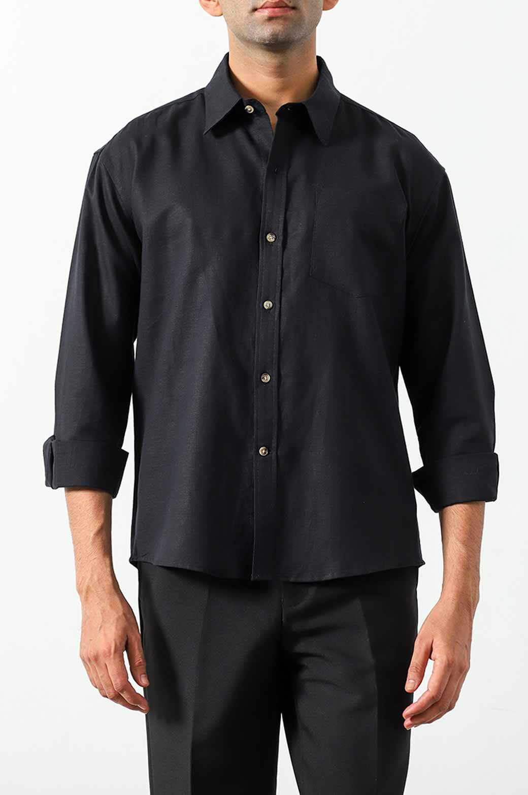 BLACK BASIC SHIRT