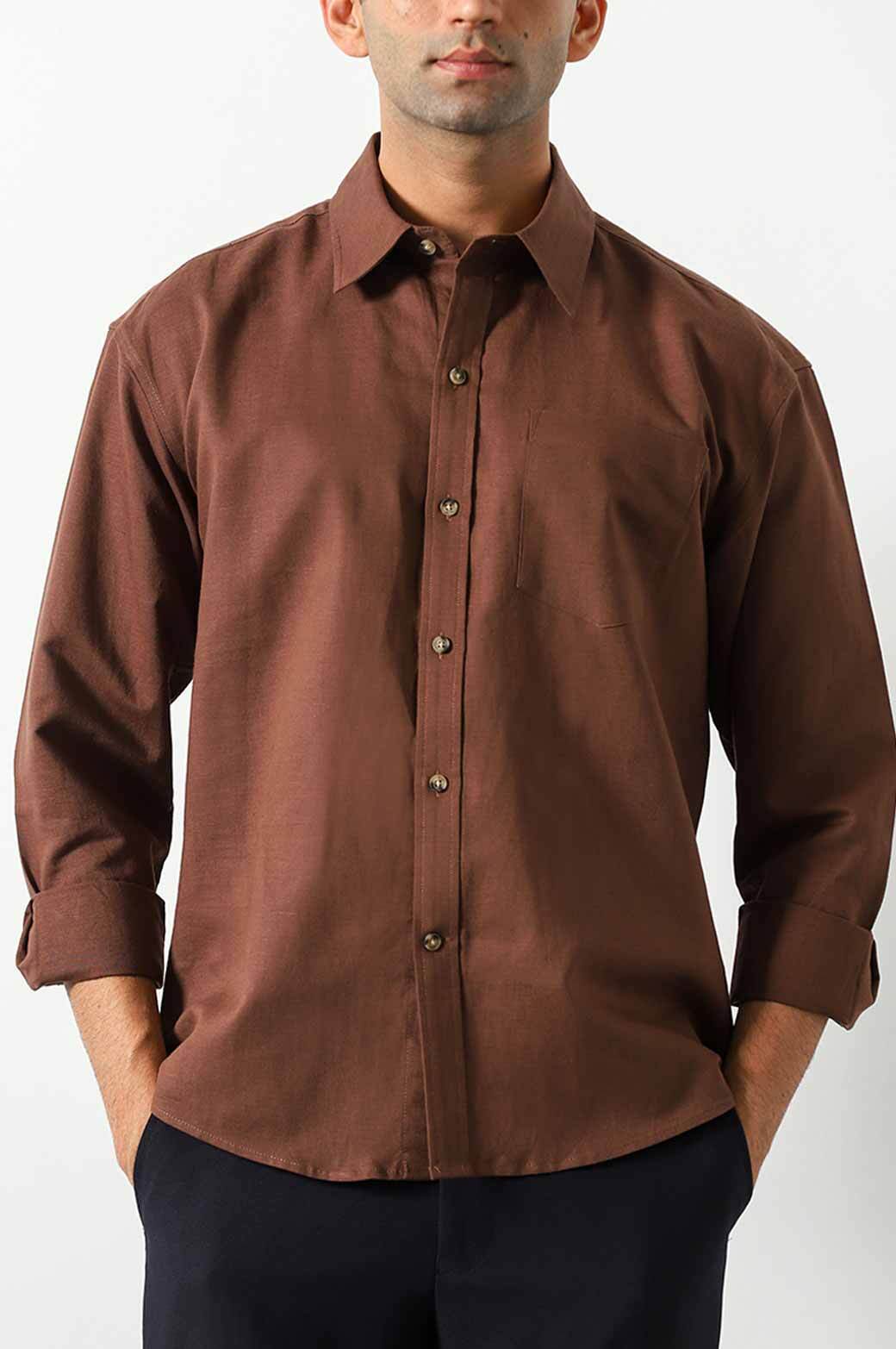 CHOCOLATE BASIC SHIRT