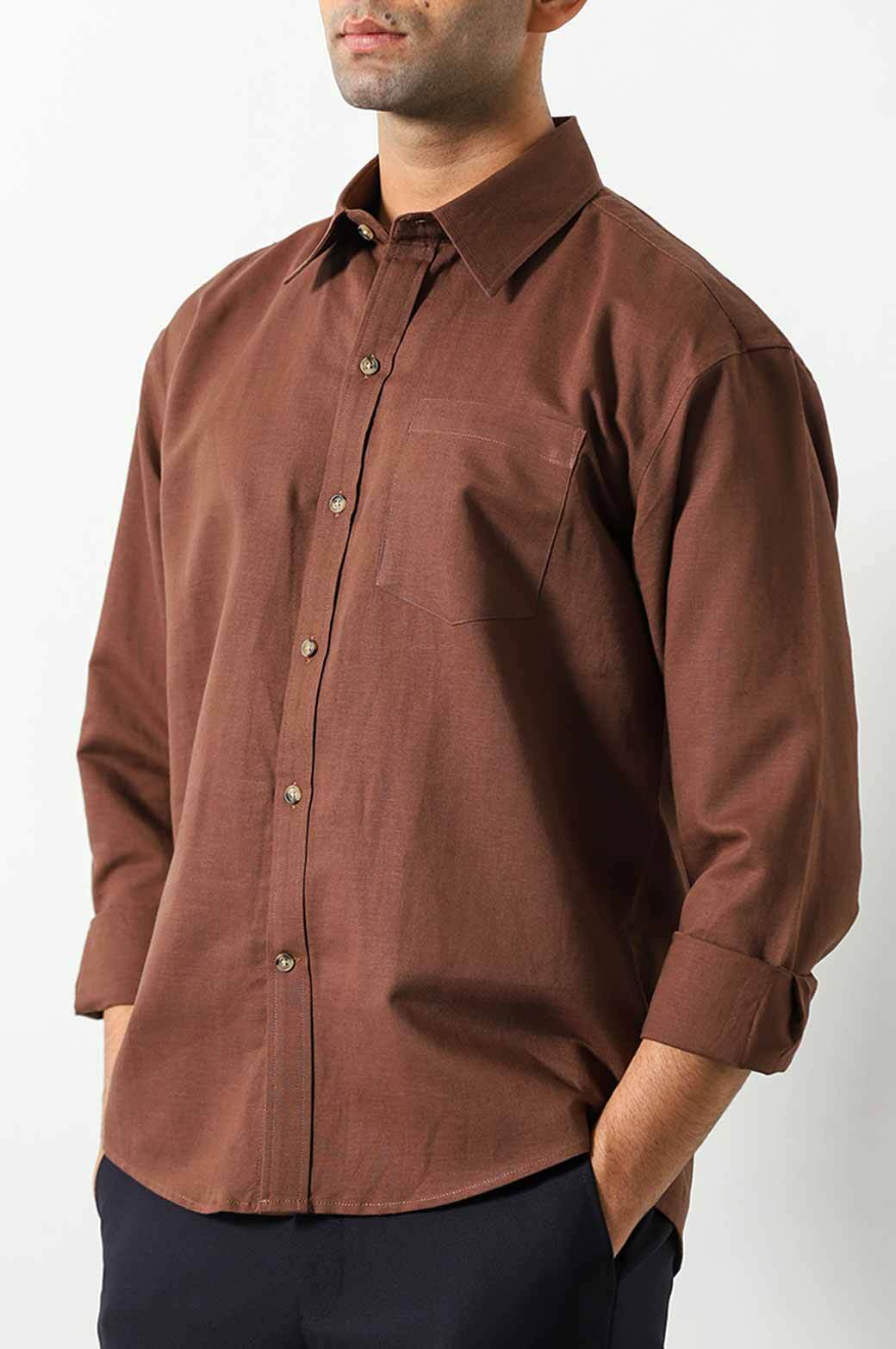 CHOCOLATE BASIC SHIRT