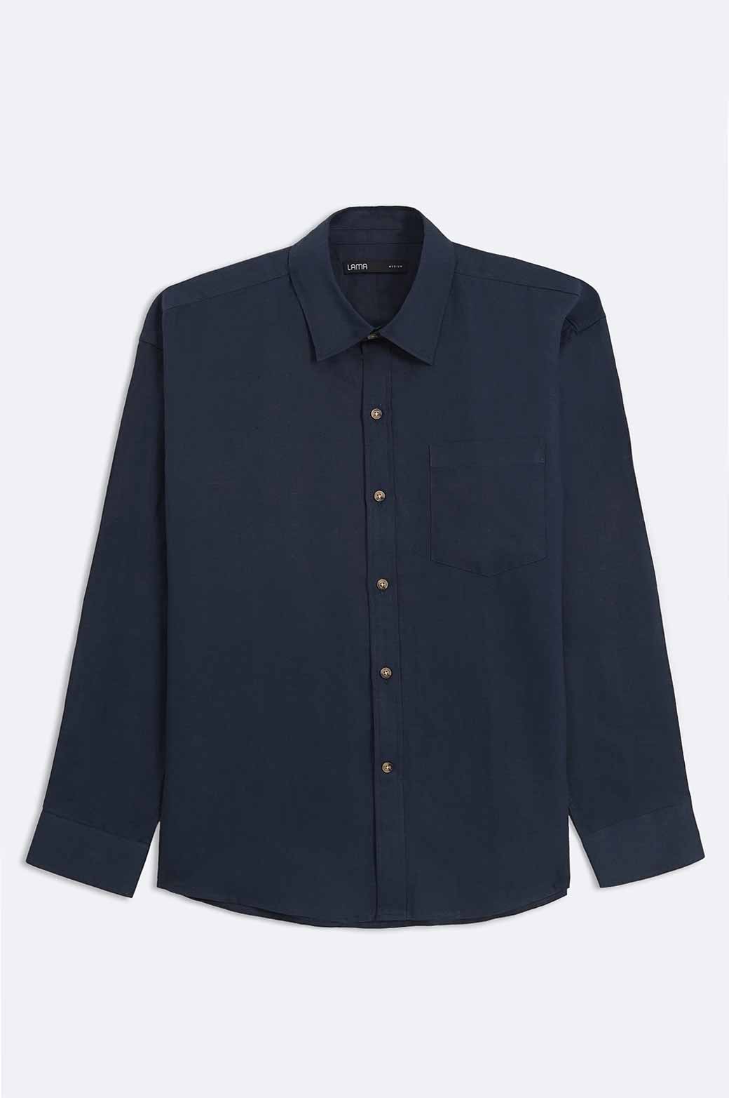 NAVY BASIC SHIRT