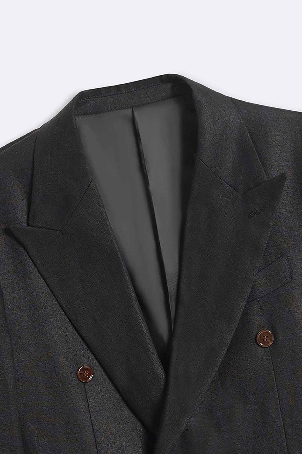 BLACK PREMIUM LINEN BLAZER