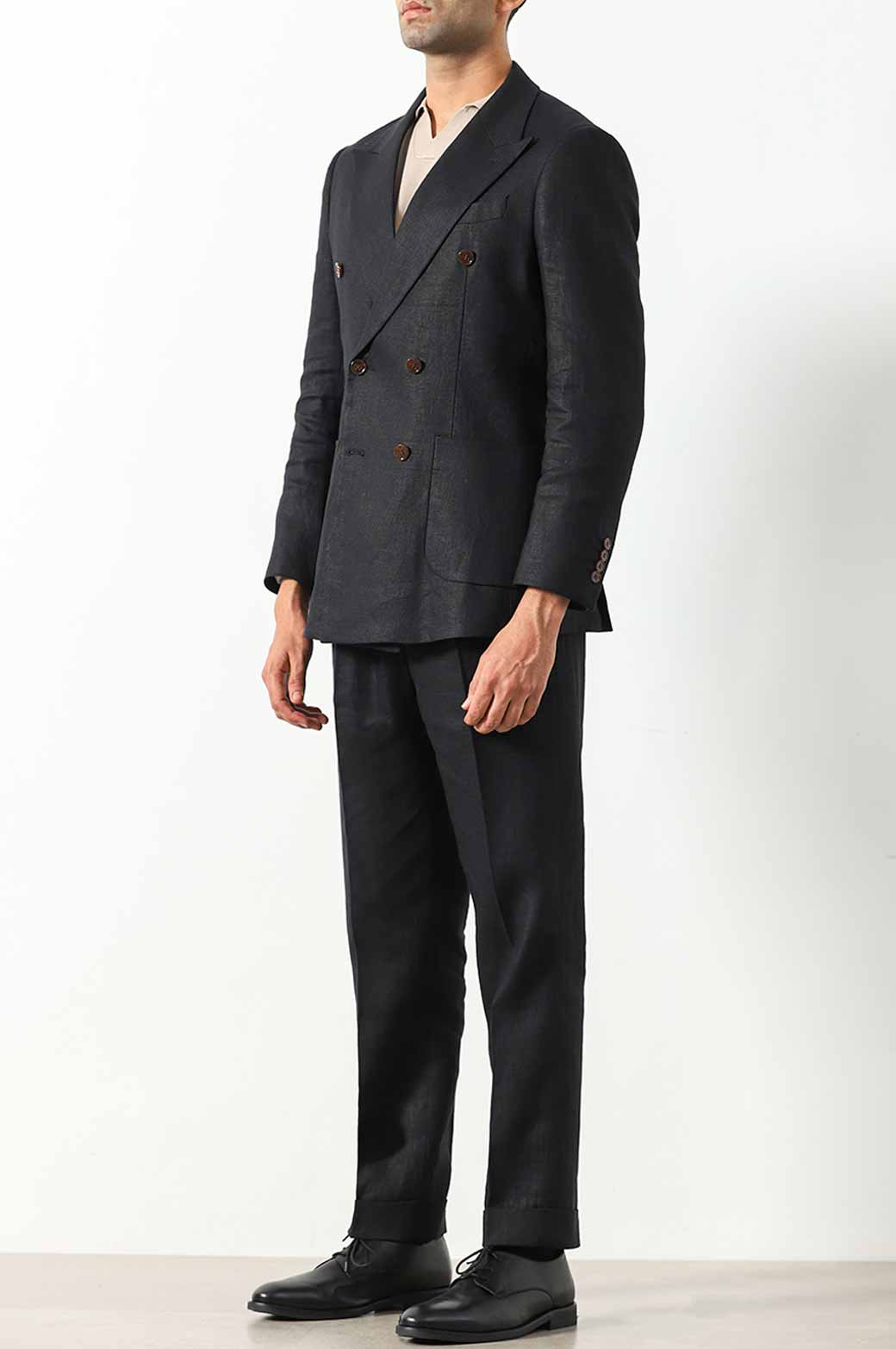 BLACK PREMIUM LINEN BLAZER
