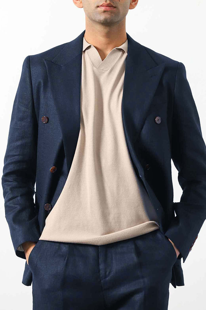 NAVY PREMIUM LINEN BLAZER