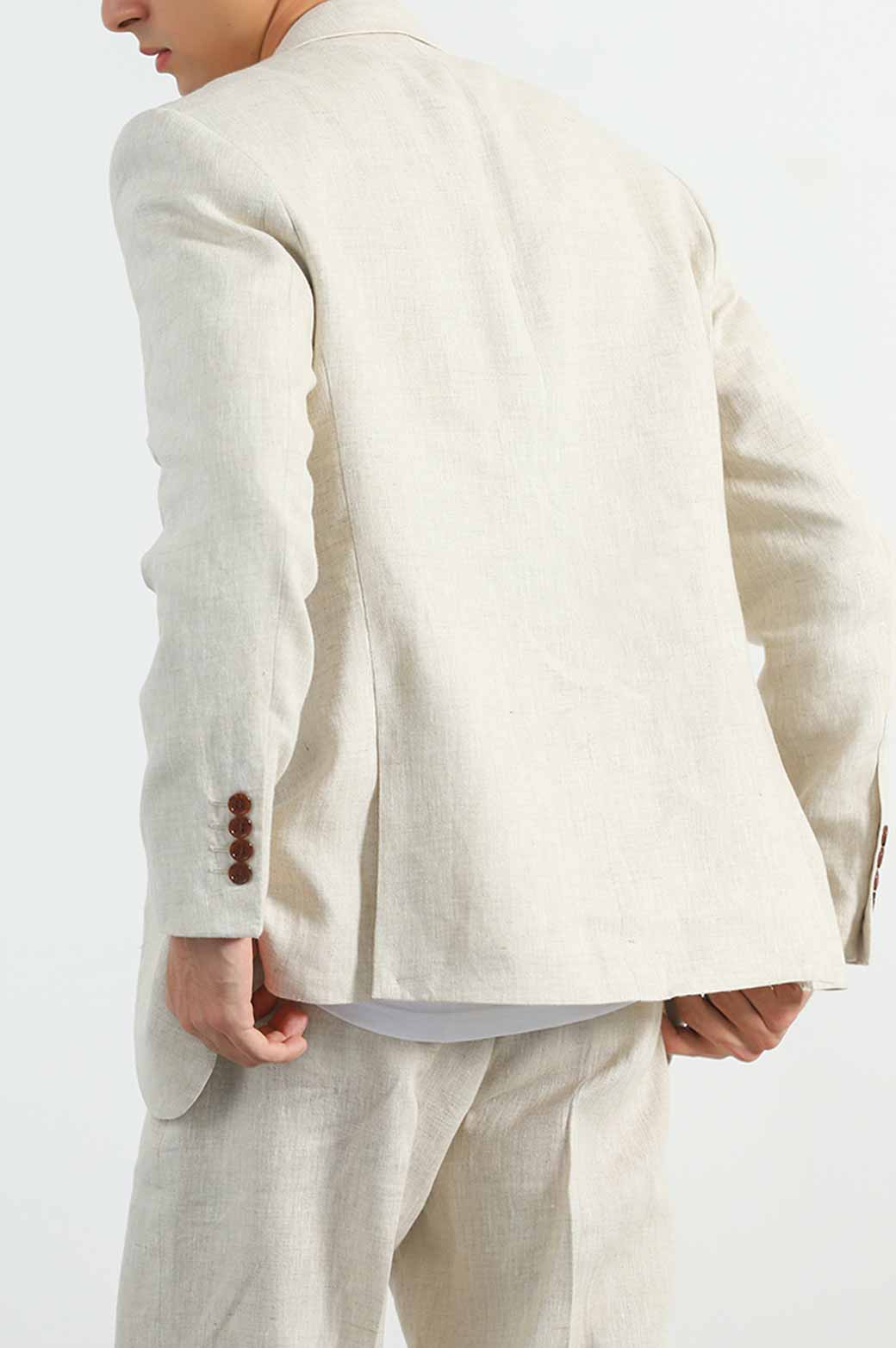 BEIGE PREMIUM LINEN BLAZER