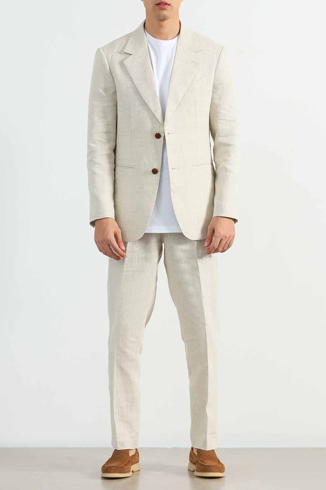 BEIGE PREMIUM LINEN BLAZER