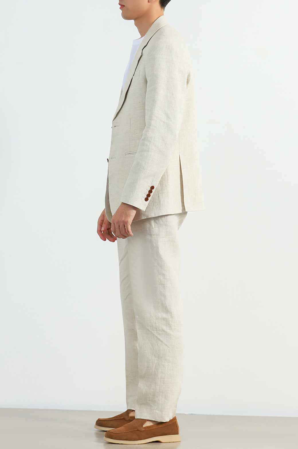BEIGE PREMIUM LINEN BLAZER