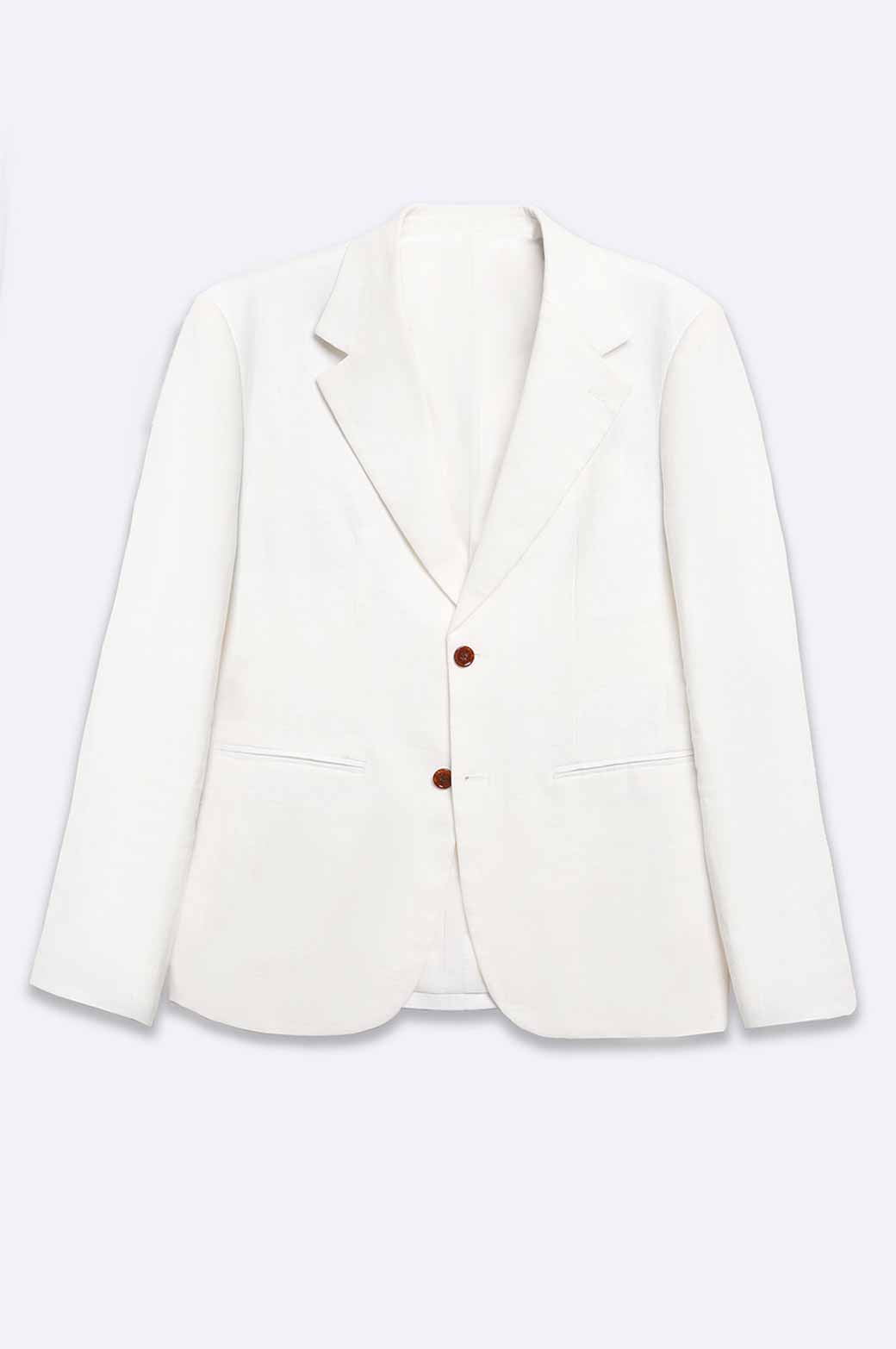 CREAM PREMIUM LINEN BLAZER