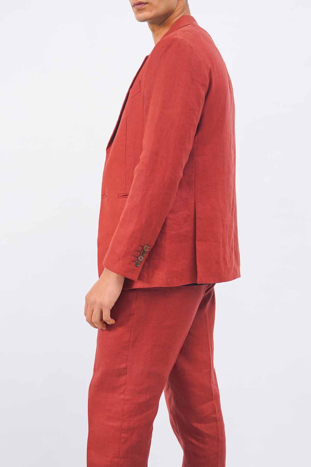MAROON PREMIUM LINEN BLAZER
