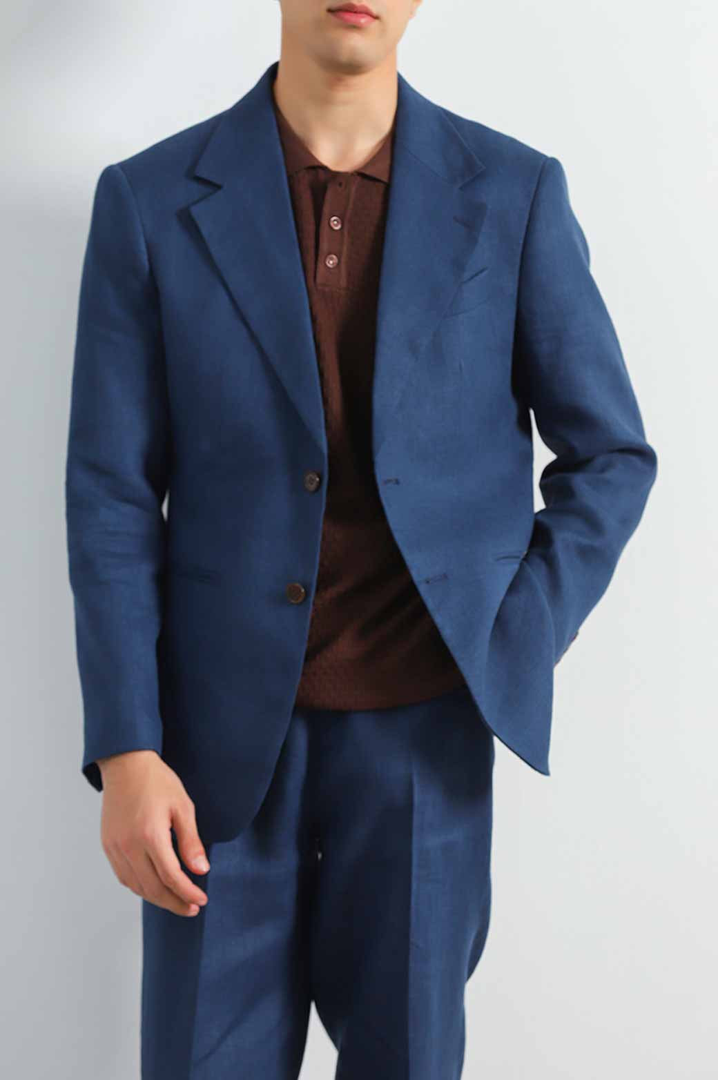 NAVY PREMIUM LINEN BLAZER