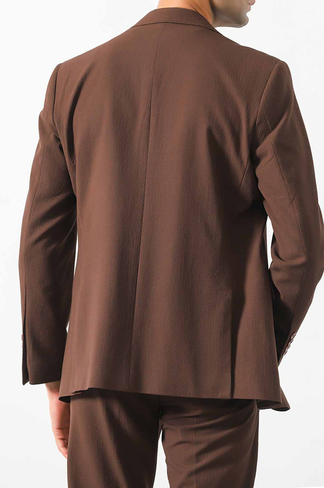 CHOCOLATE TEXTURED BLAZER