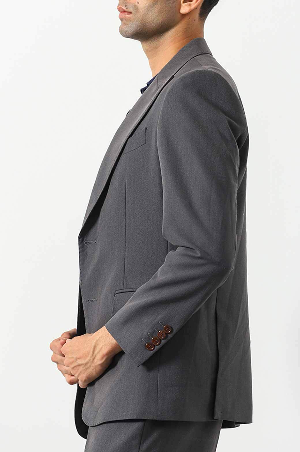 GREY TEXTURED BLAZER