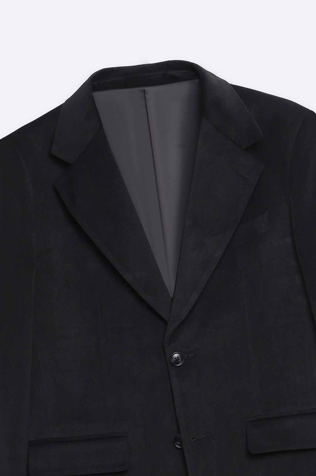 BLACK TEXTURED BLAZER