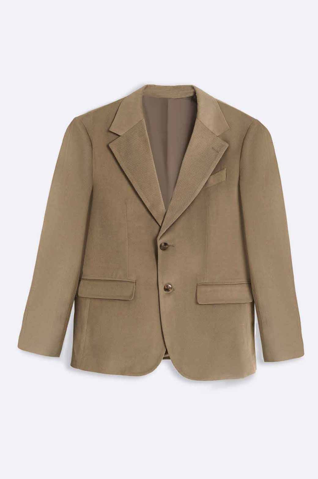 KHAKI TEXTURED BLAZER