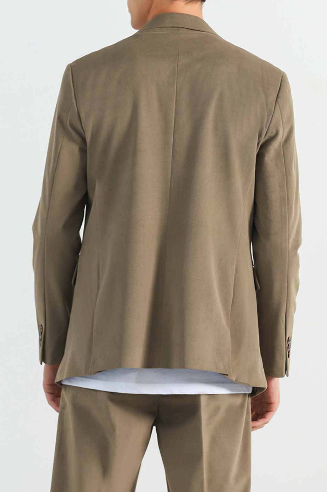 KHAKI TEXTURED BLAZER