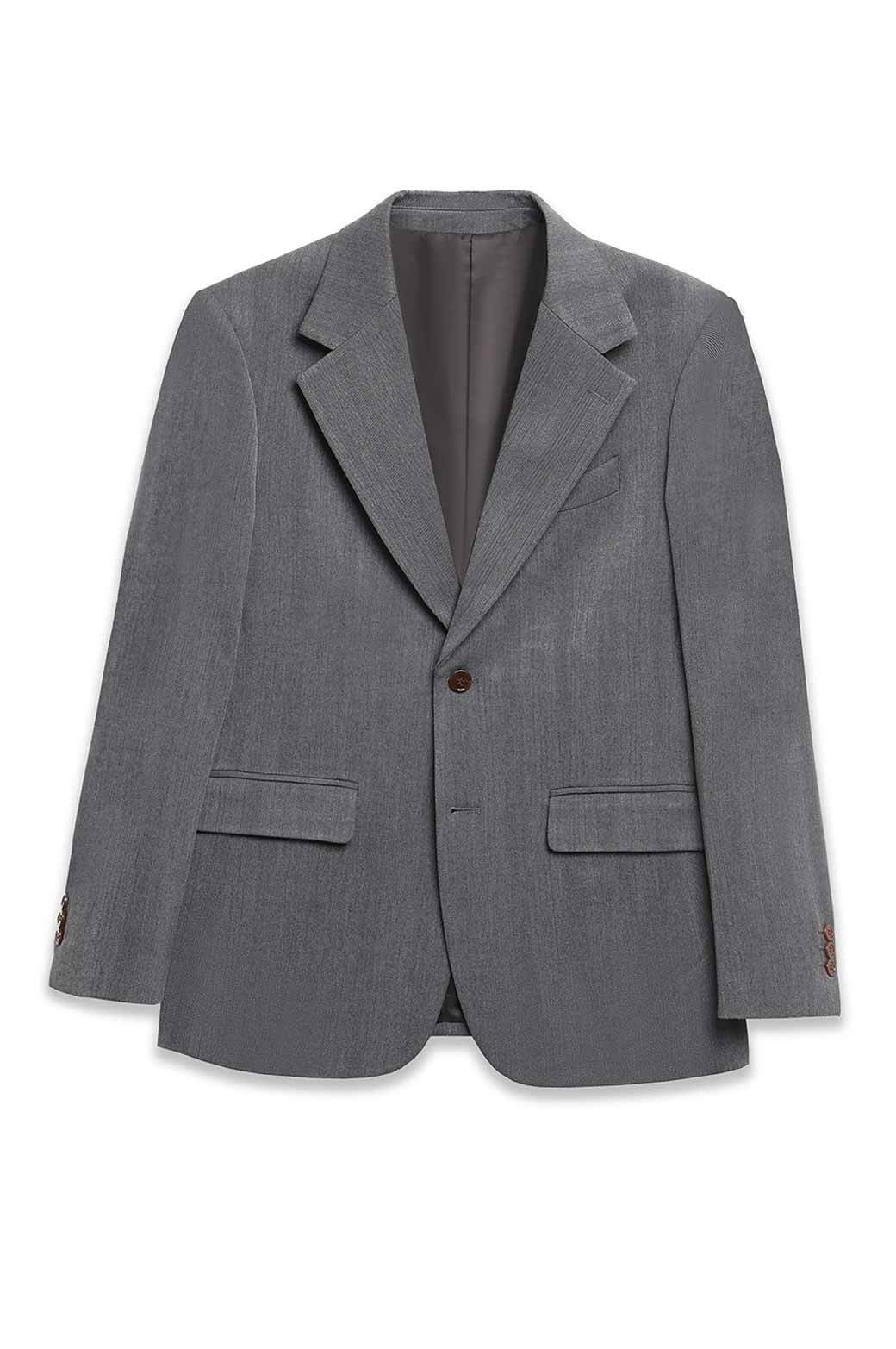 GREY HERINGBONE BLAZER