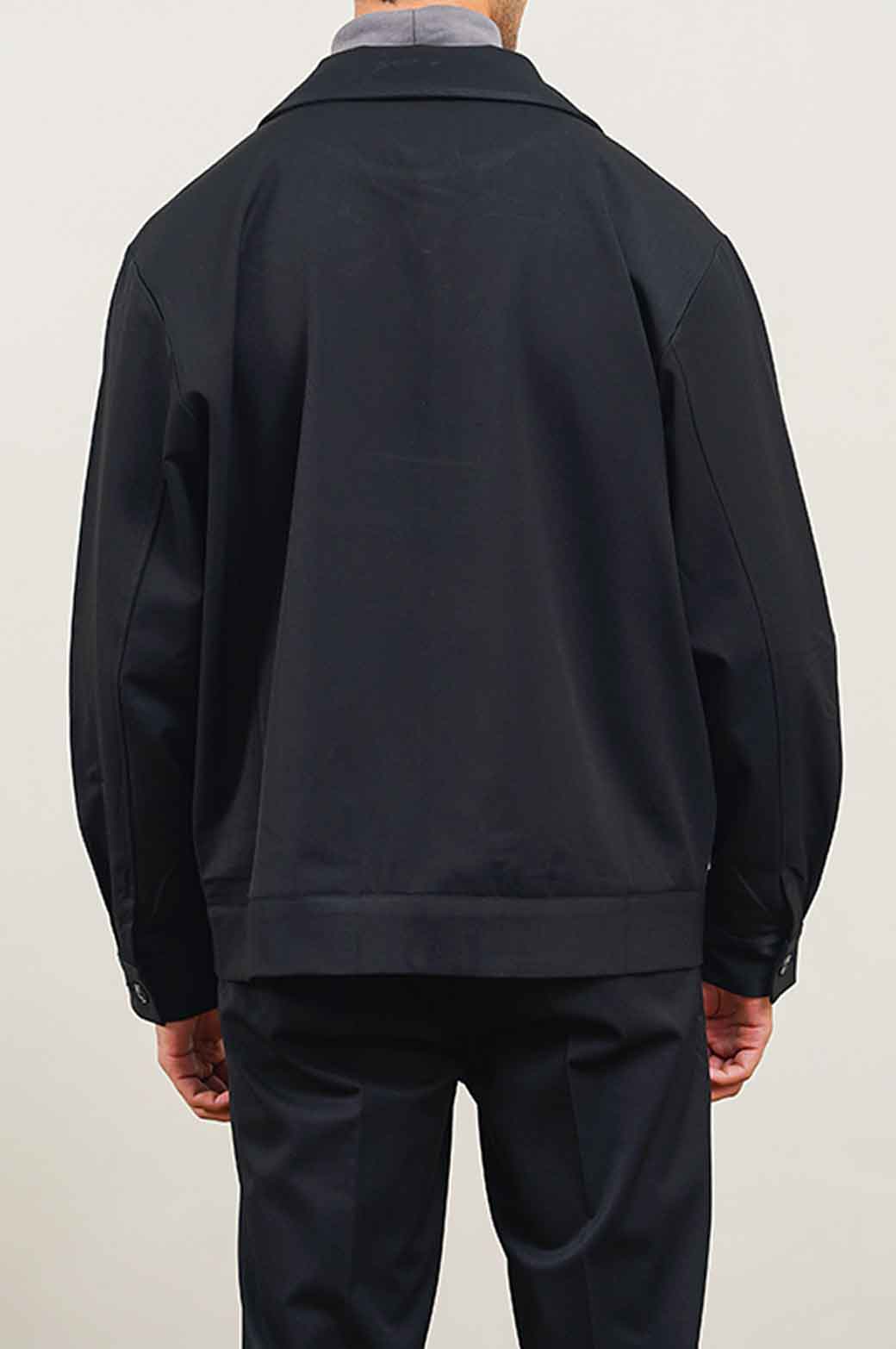 BLACK CLASSIC ZIPPER JACKET