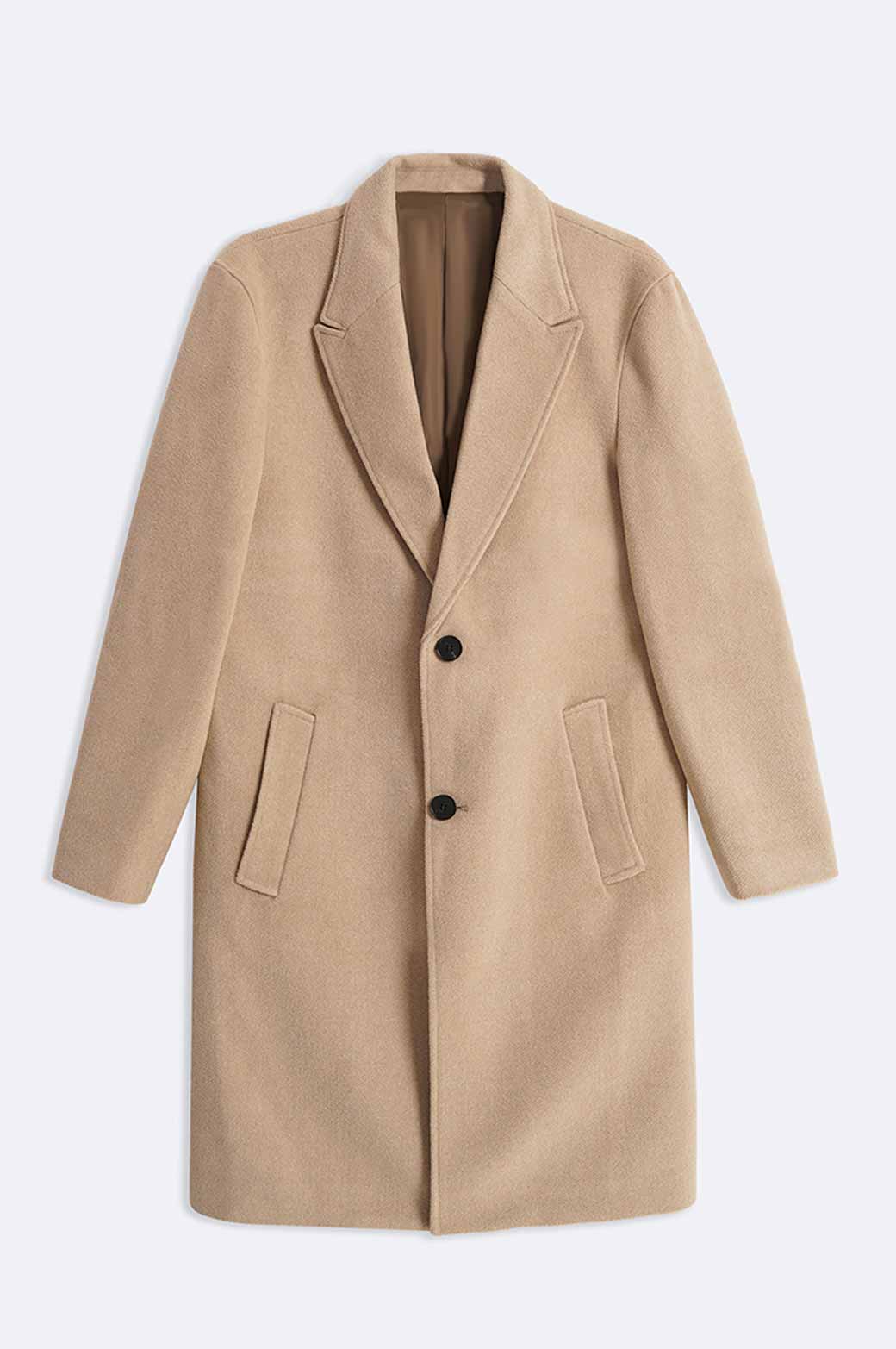 BEIGE WOOL BLEND COAT
