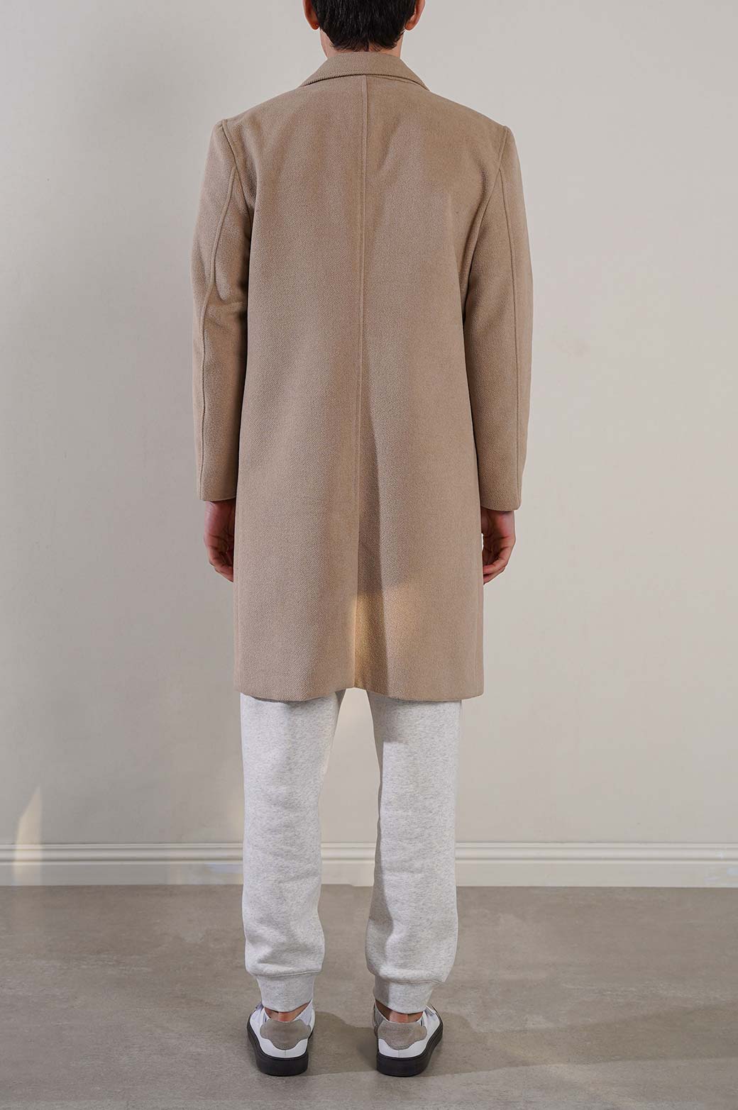 BEIGE WOOL BLEND COAT