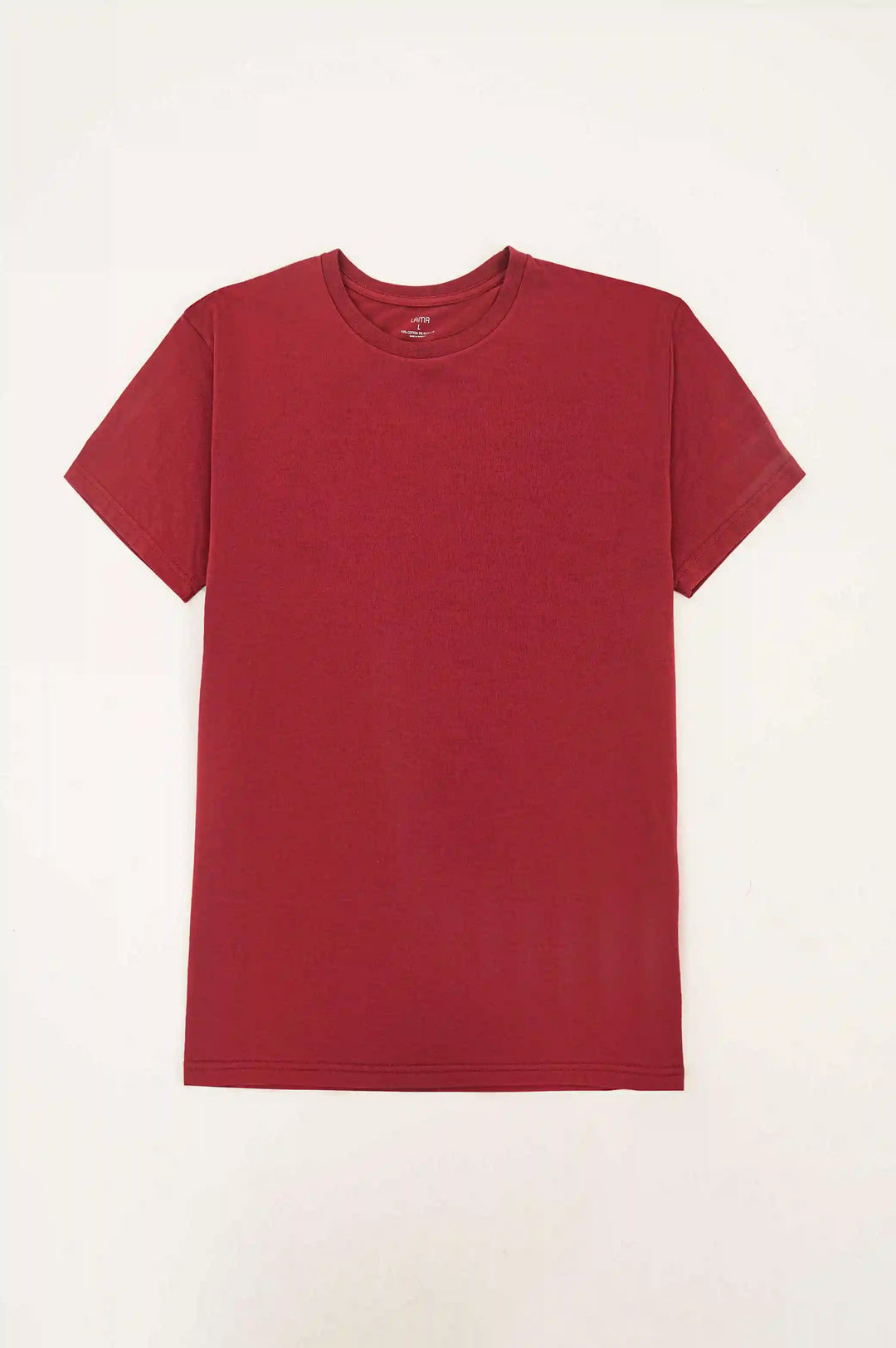 Dark Red Crew Neck T-Shirt