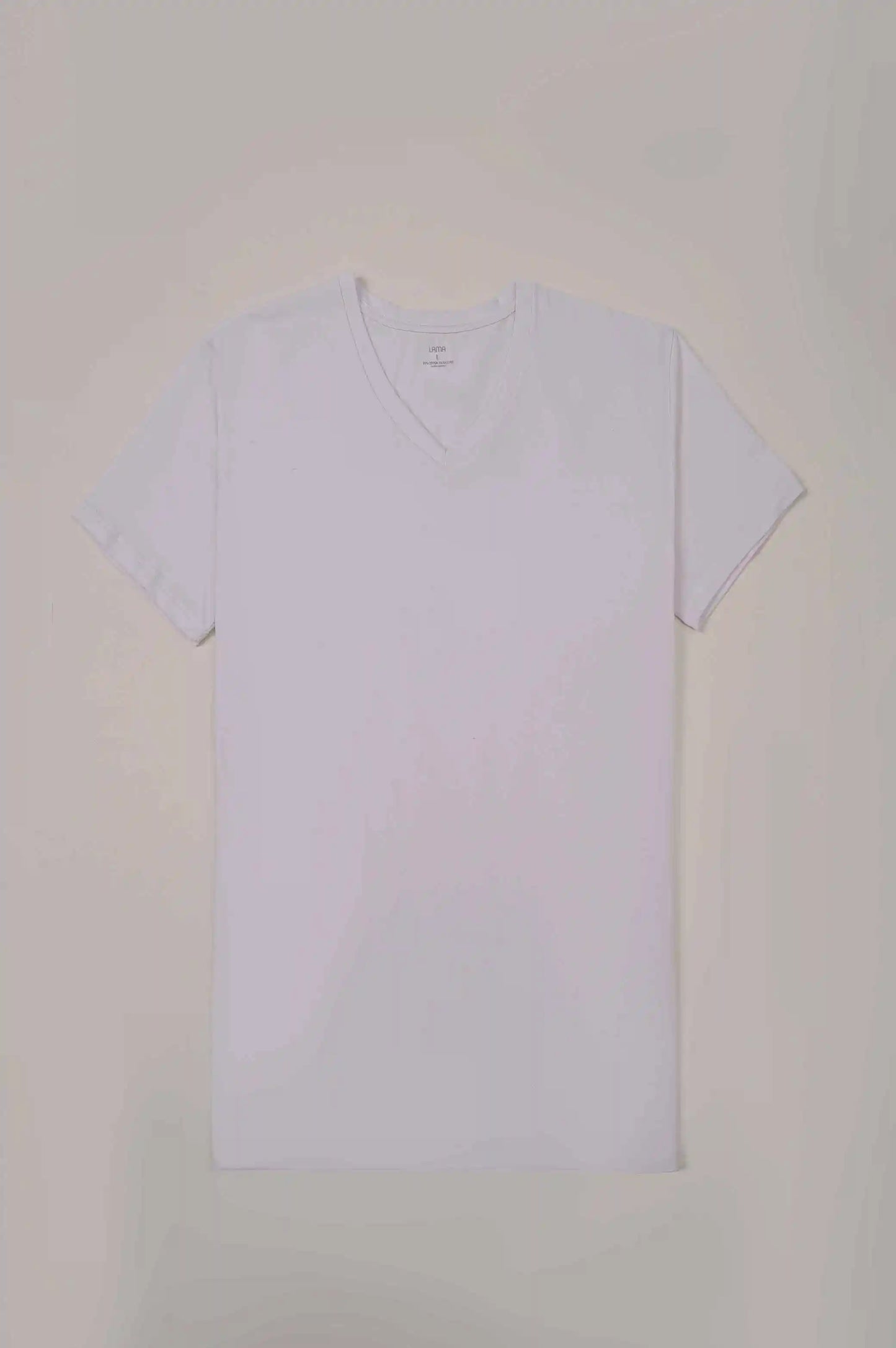 WHITE V NECK T-SHIRT