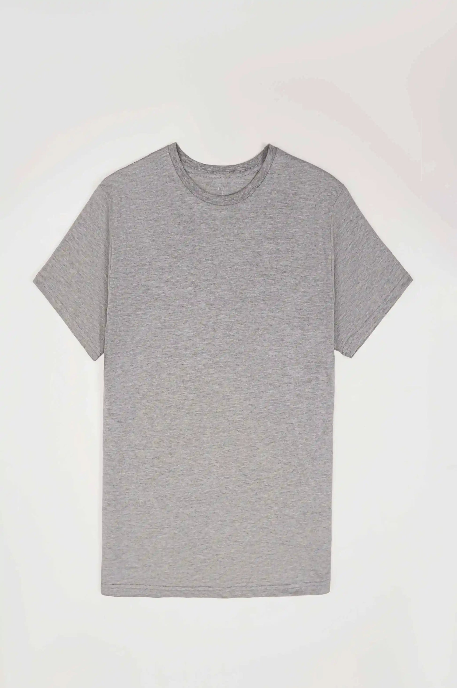HEATHER GREY CREW NECK T-SHIRT