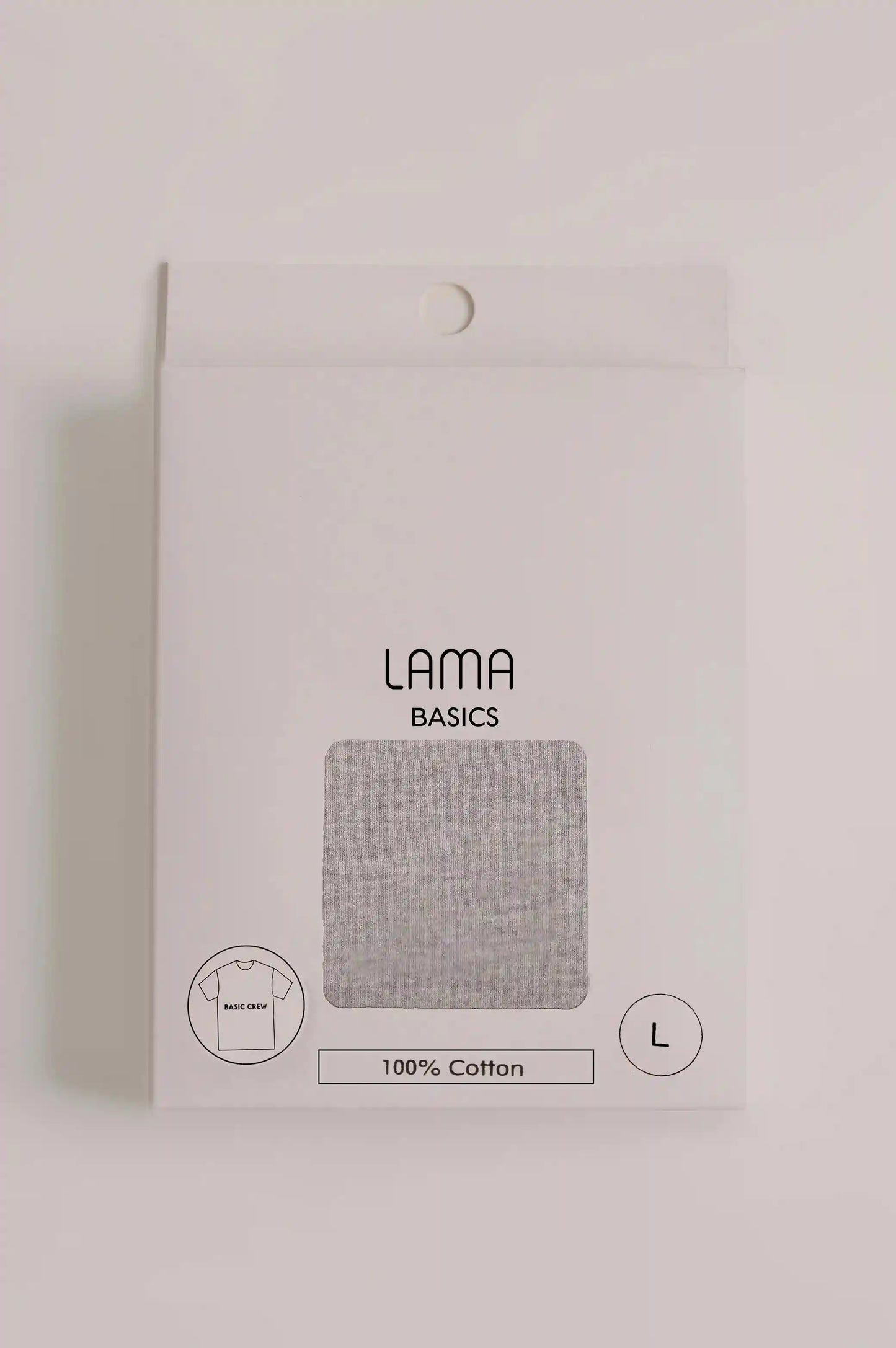 HEATHER GREY CREW NECK T-SHIRT