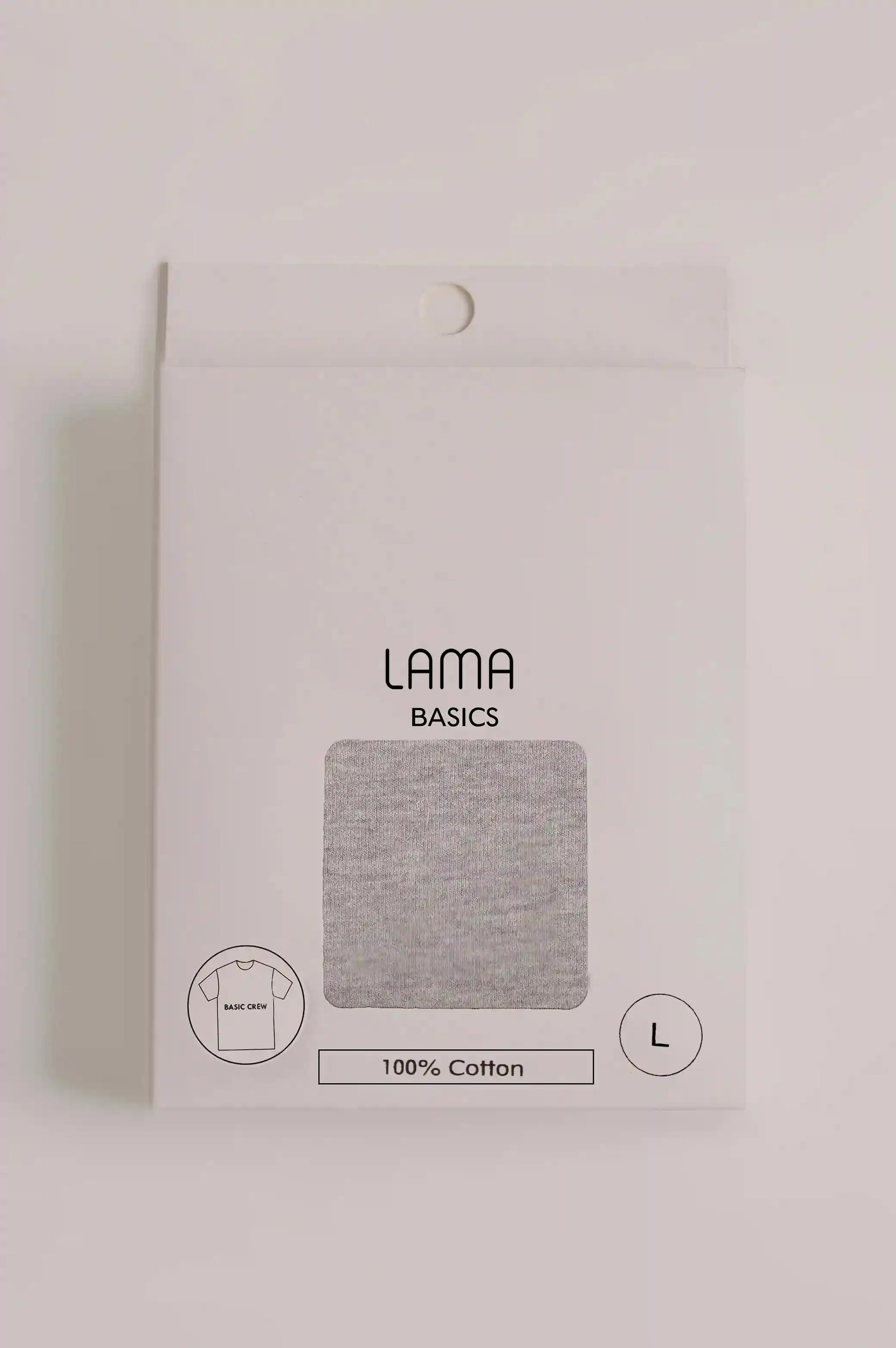 HEATHER GREY CREW NECK T-SHIRT