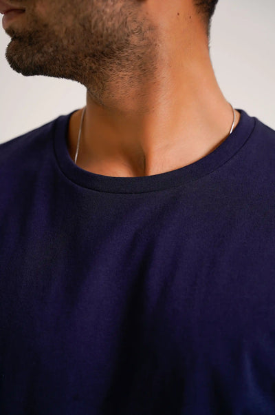 LIGHT NAVY CREW NECK T-SHIRT