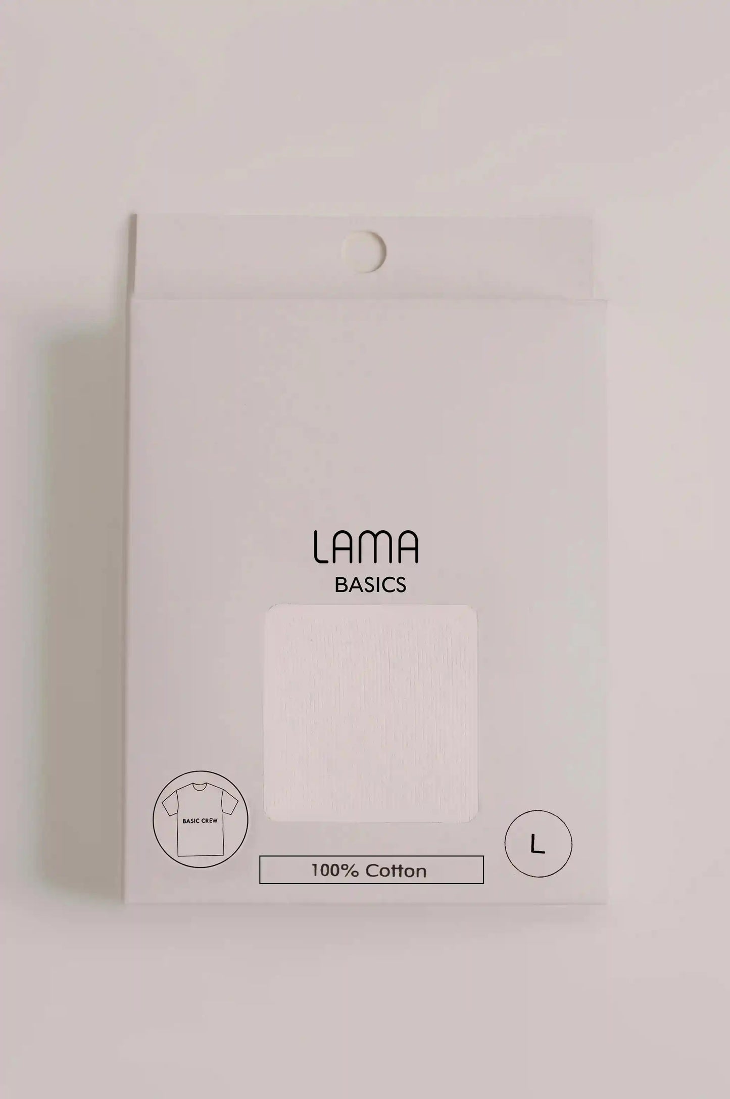 WHITE CREW NECK T-SHIRT