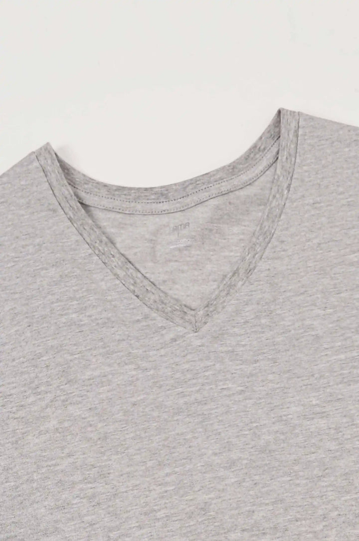 Heather grey V neck T-Shirt