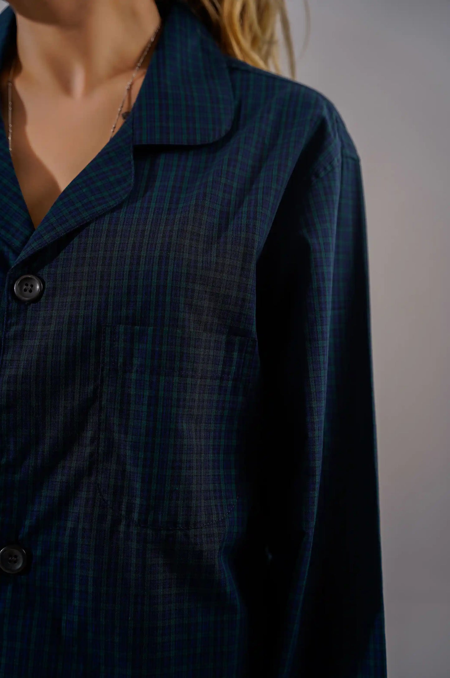 DARK GREEN COTTON PJ SET