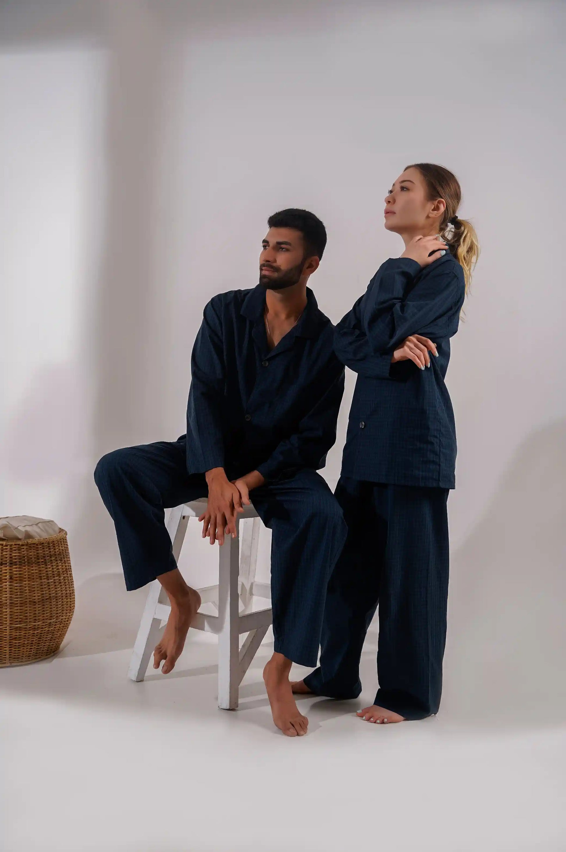 DARK GREEN COTTON PJ SET