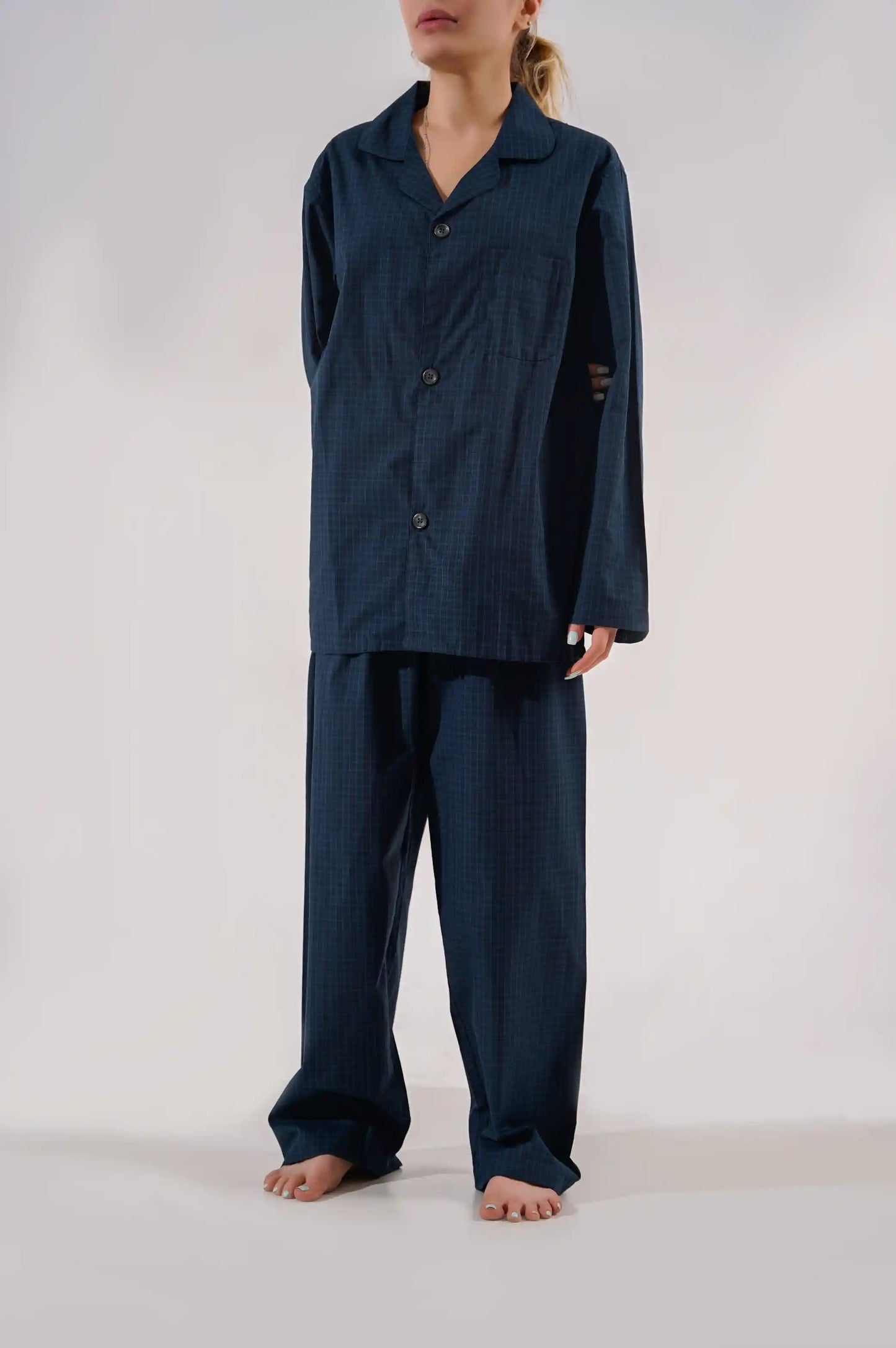 DARK GREEN COTTON PJ SET