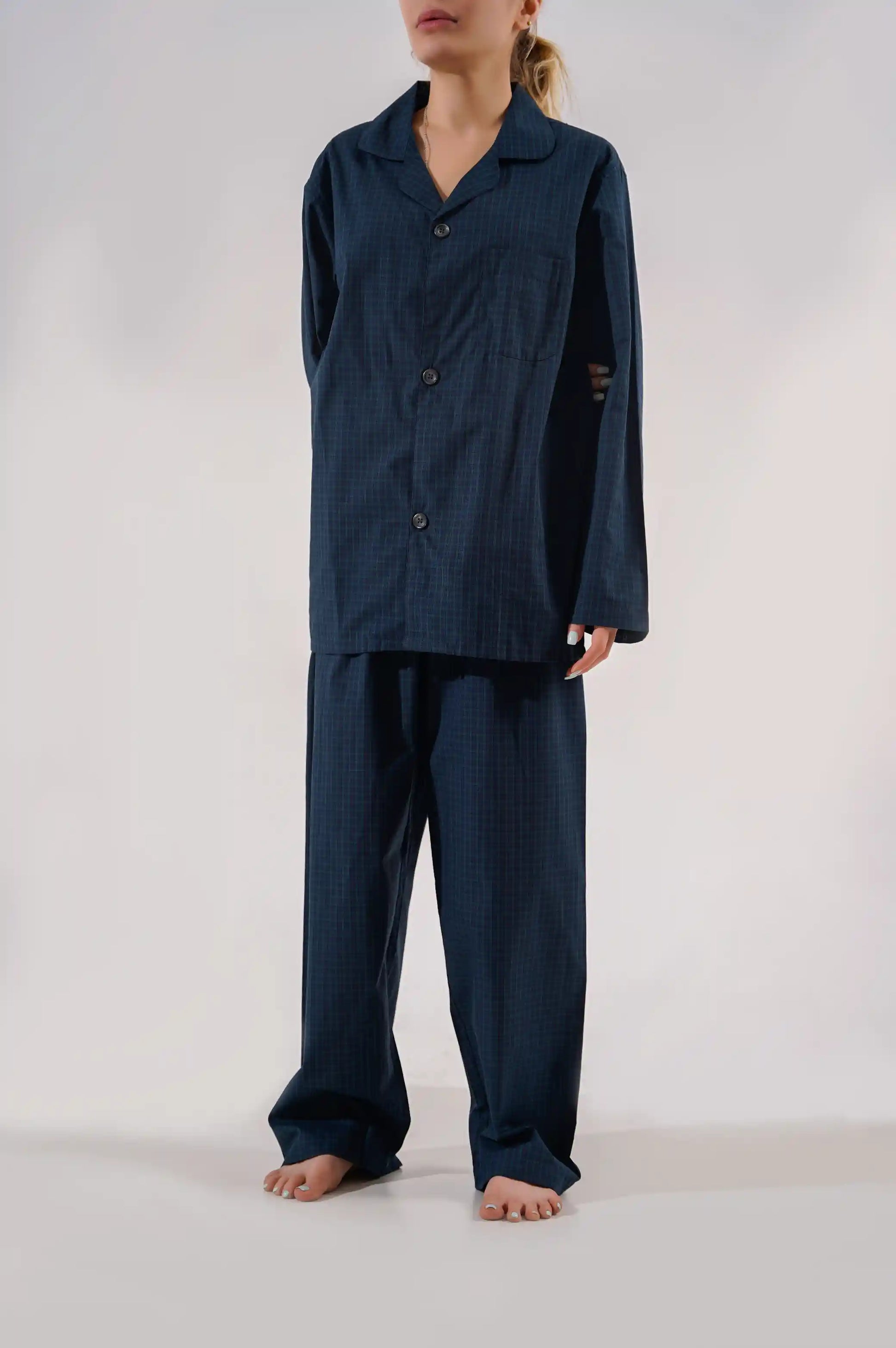 DARK GREEN COTTON PJ SET